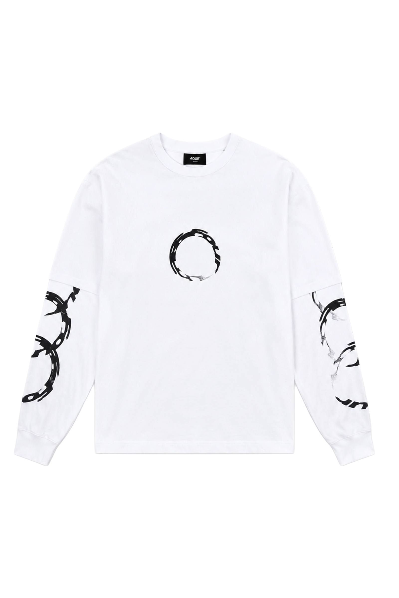 Heren t-shirt lange mouw wit