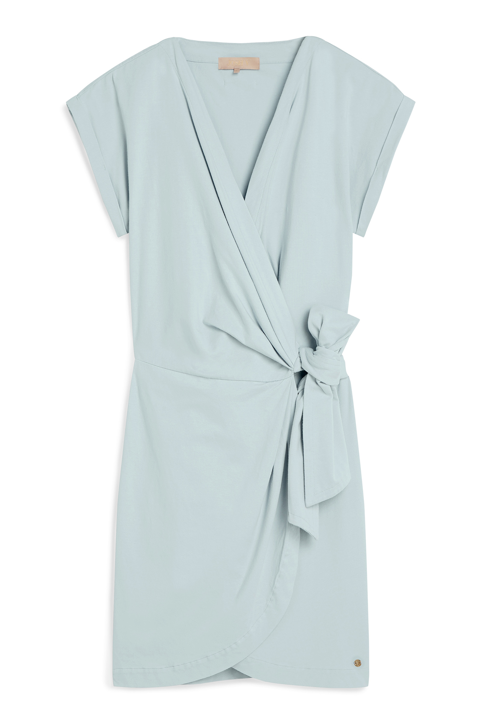 Josh V DYA regular fit wrap dress Blauw-1 1