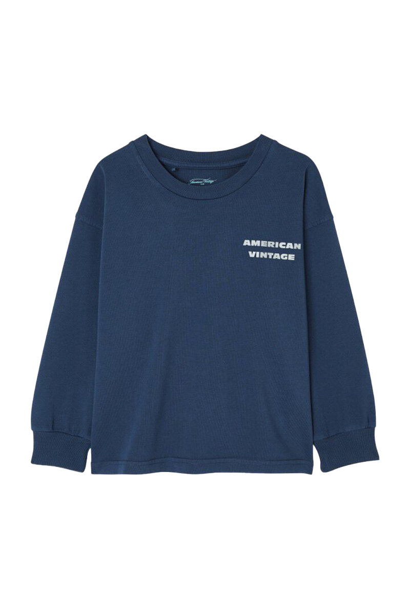 Jongens t-shirt lange mouw blauw