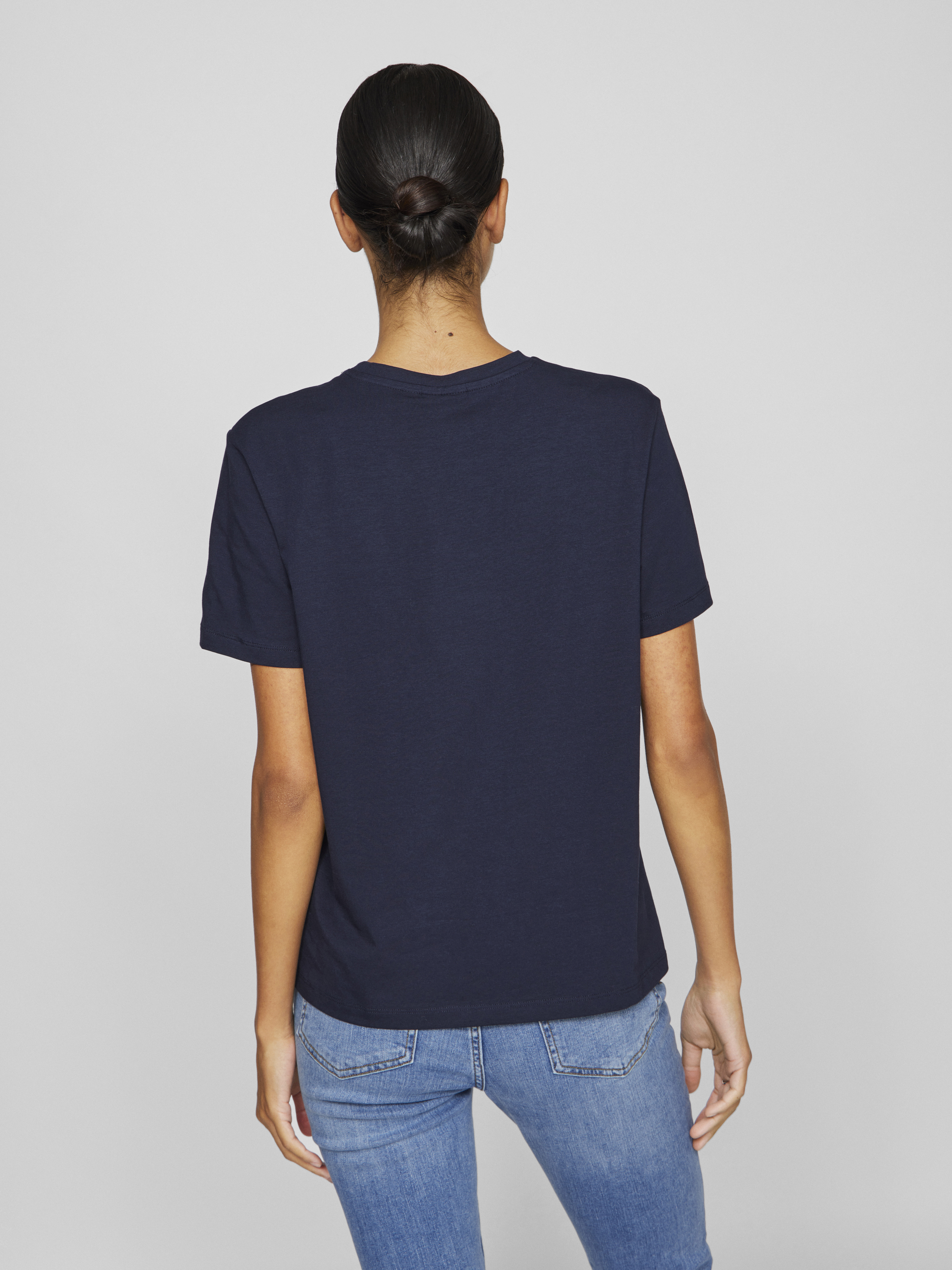 Vila VINORA S/S T-SHIRT - NOOS 227515-Navy Blazer 4