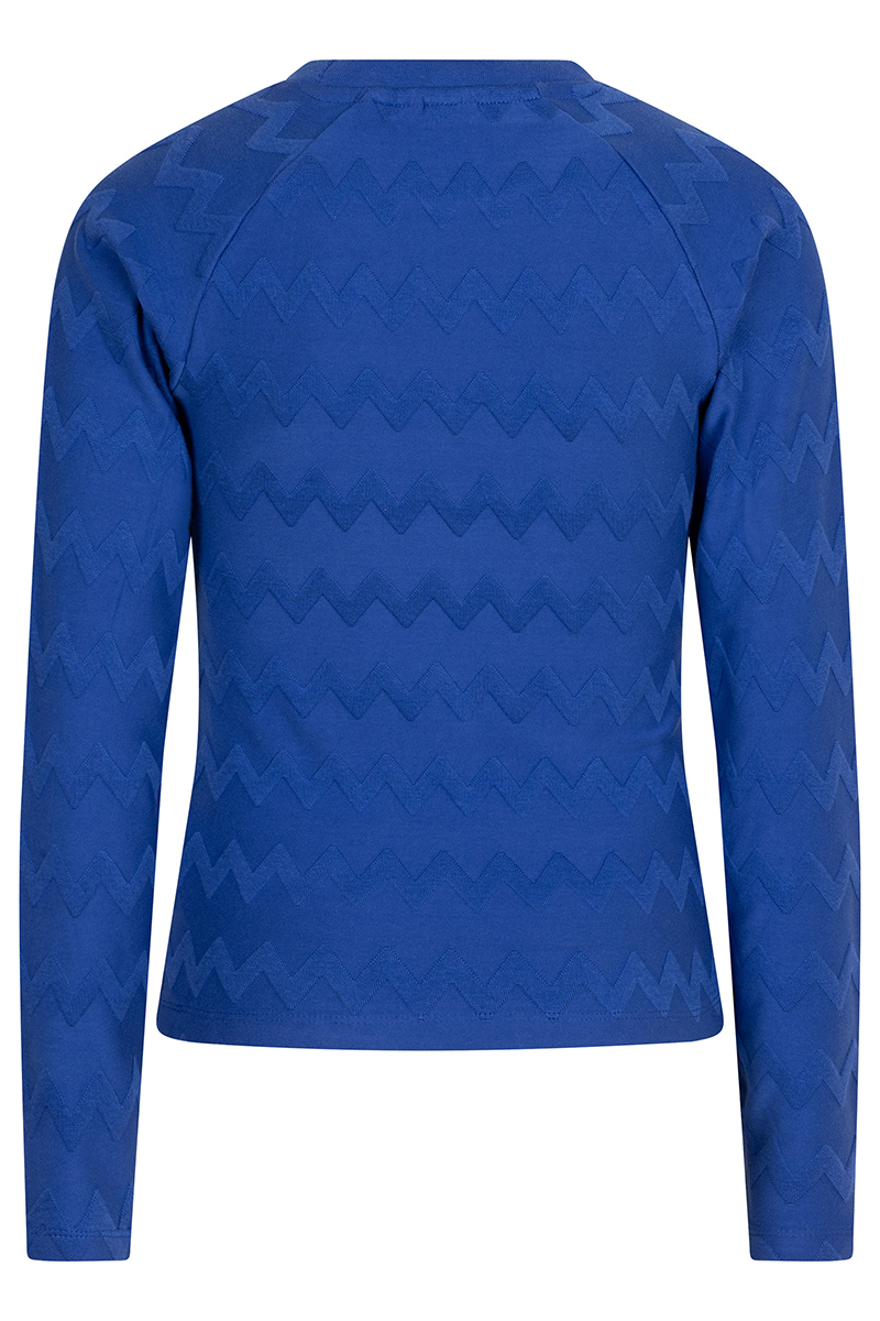 Meisjes t-shirt lange mouw blauw