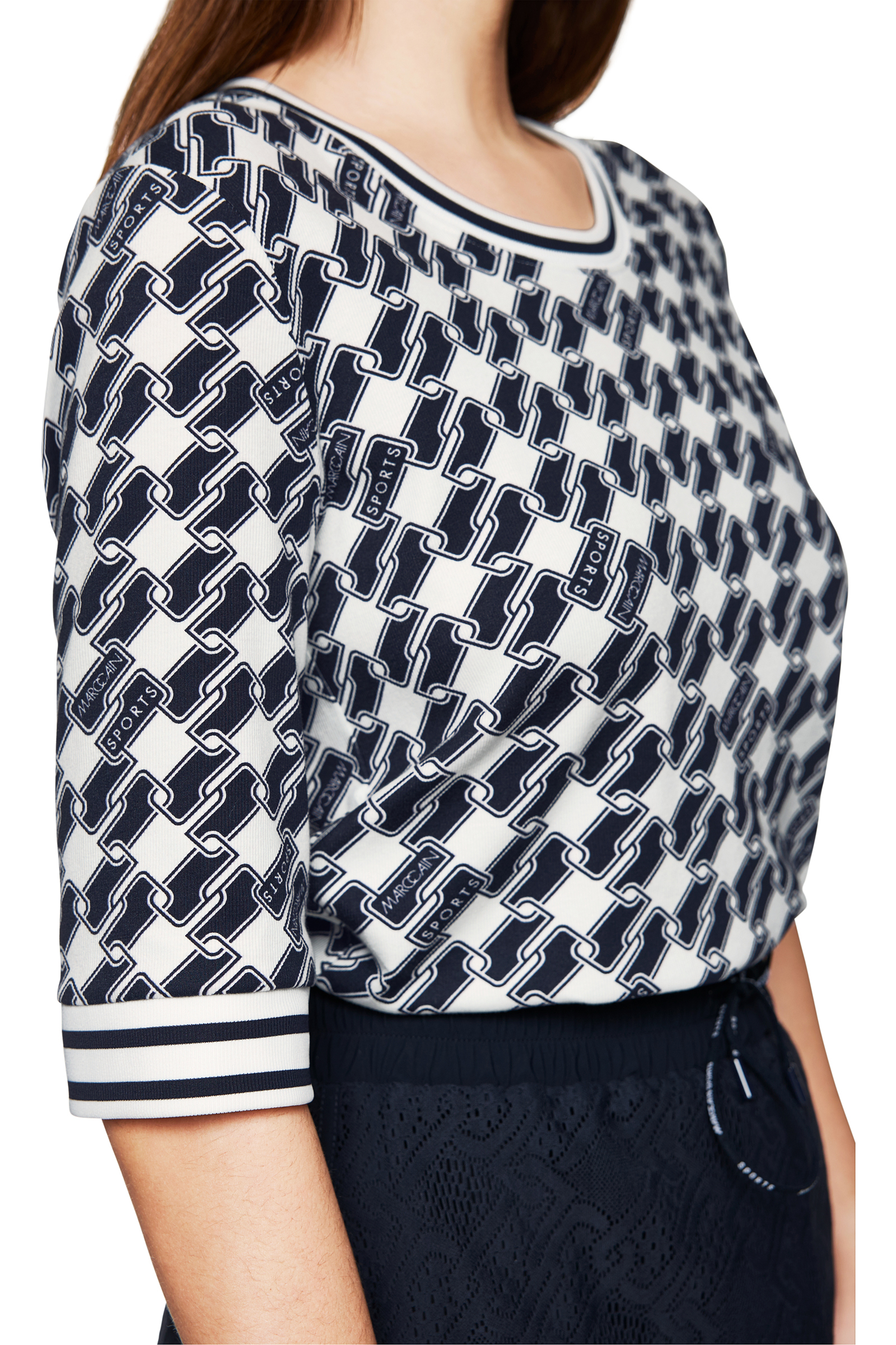 Dames t-shirt korte mouw ecru