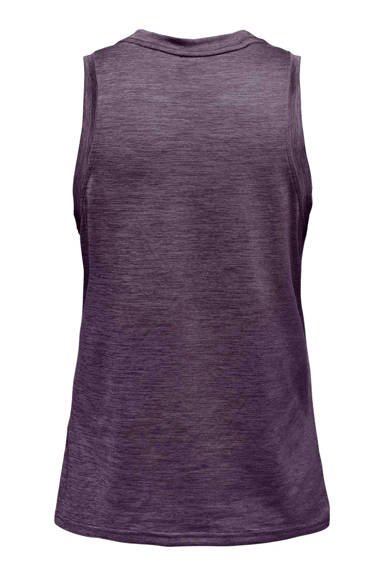 Dames blouse korte mouw paars