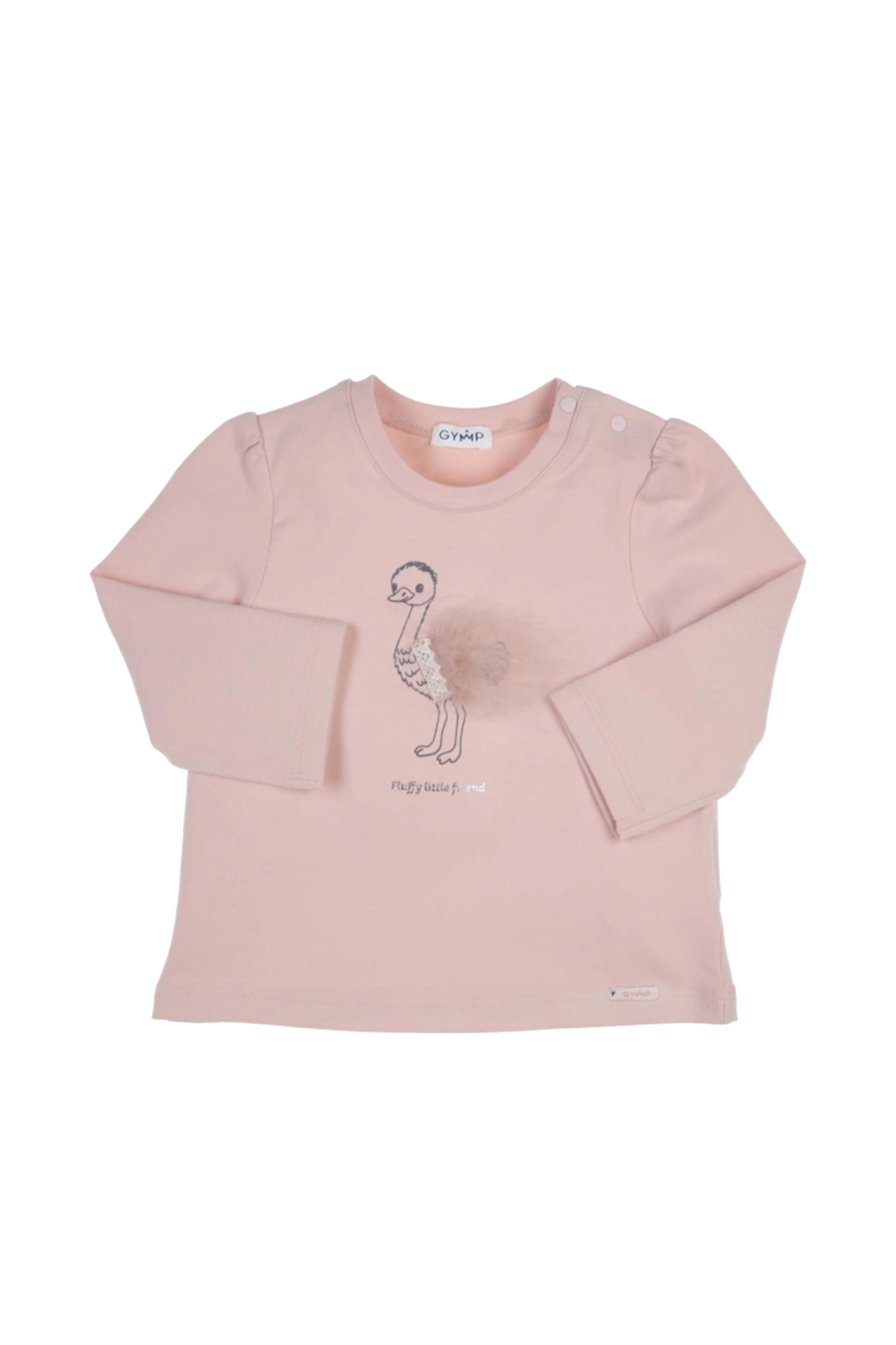 Baby t-shirt lange mouw paars