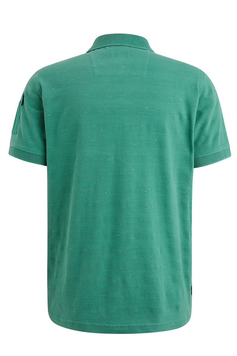 PME Legend Short sleeve polo jacquard pique Groen-1 2