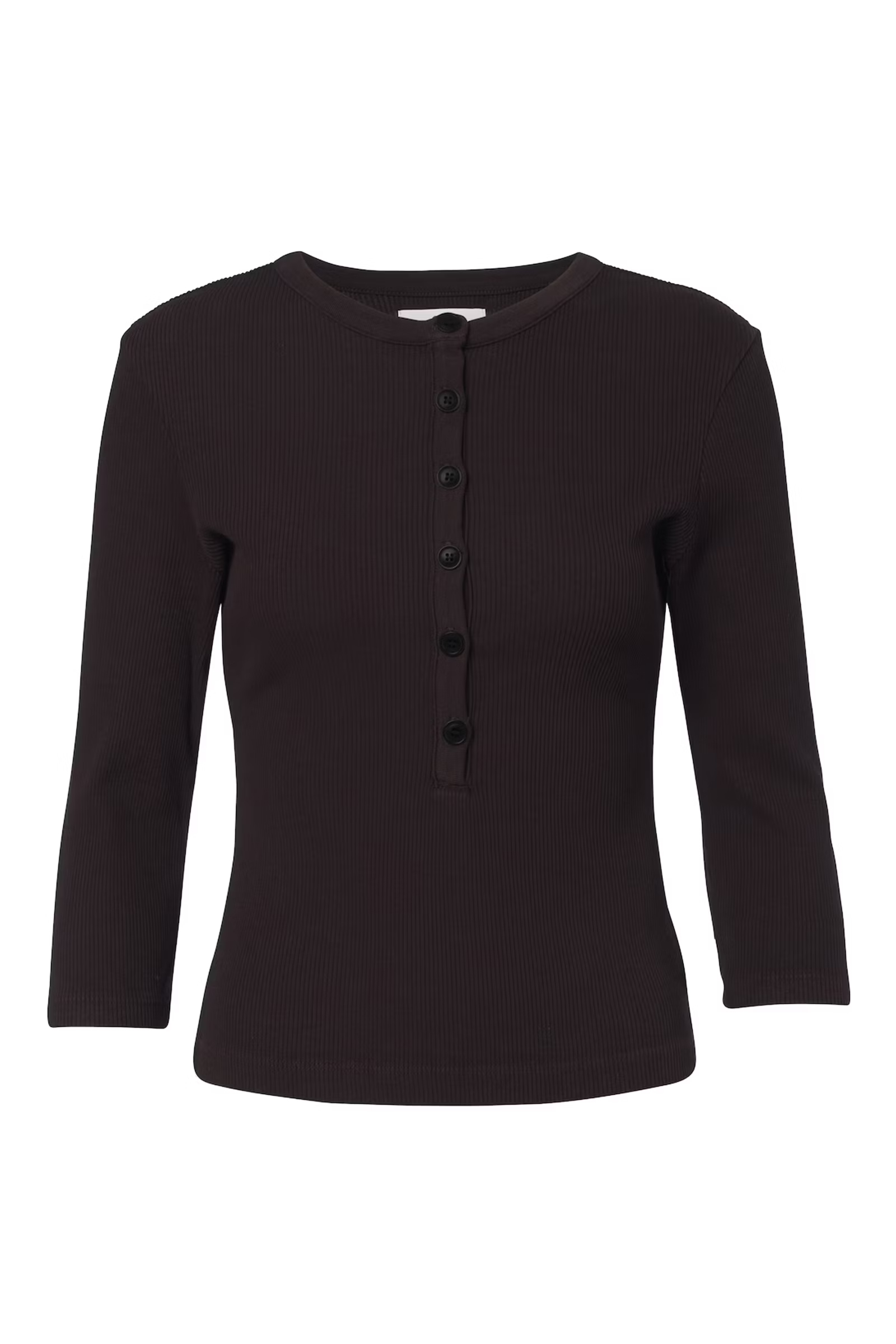 Dames t-shirt korte mouw bruin