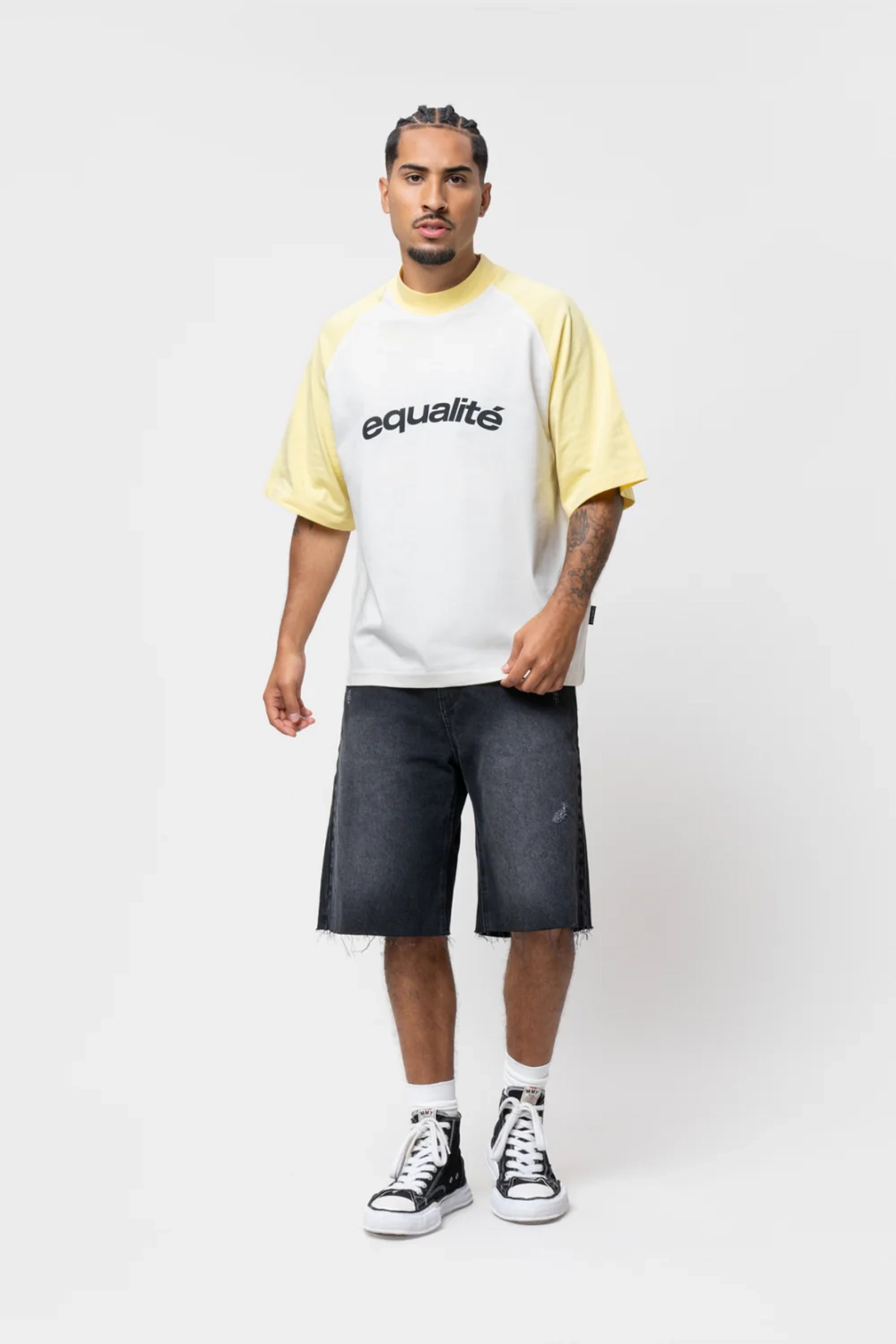 Heren t-shirt kortemouw geel
