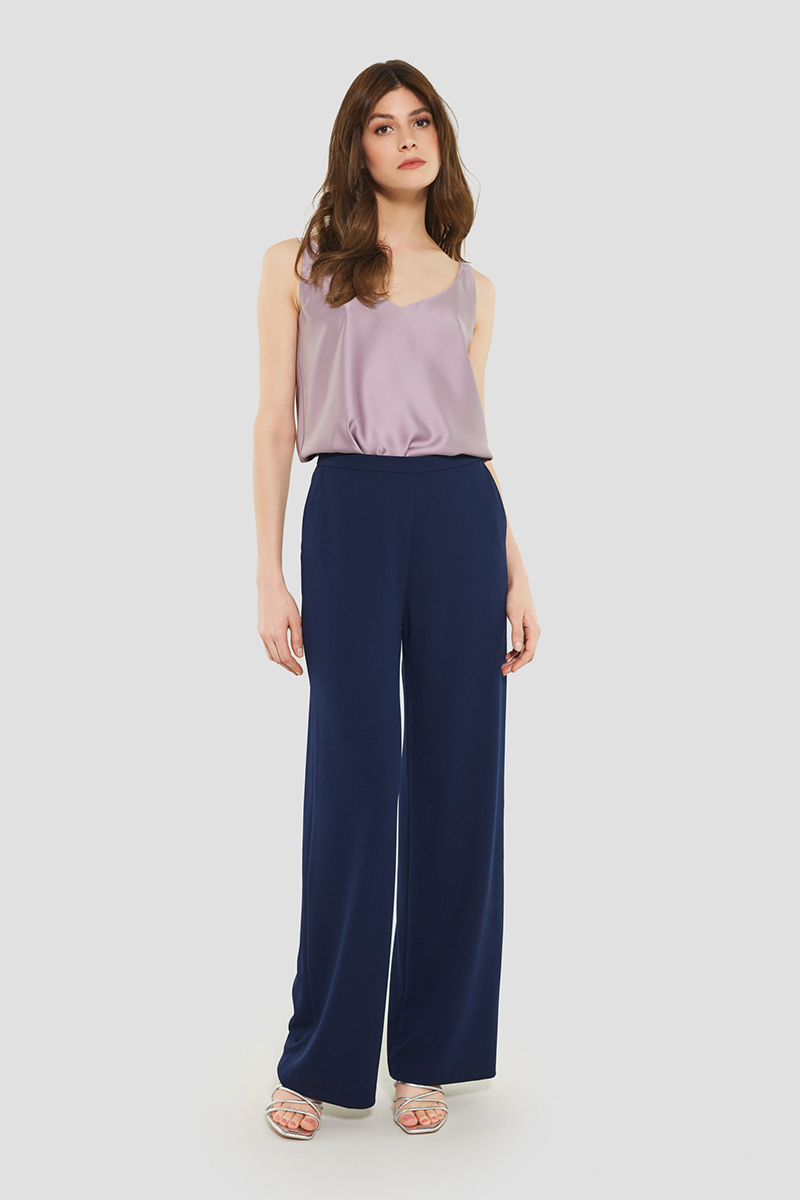 Dames broek blauw