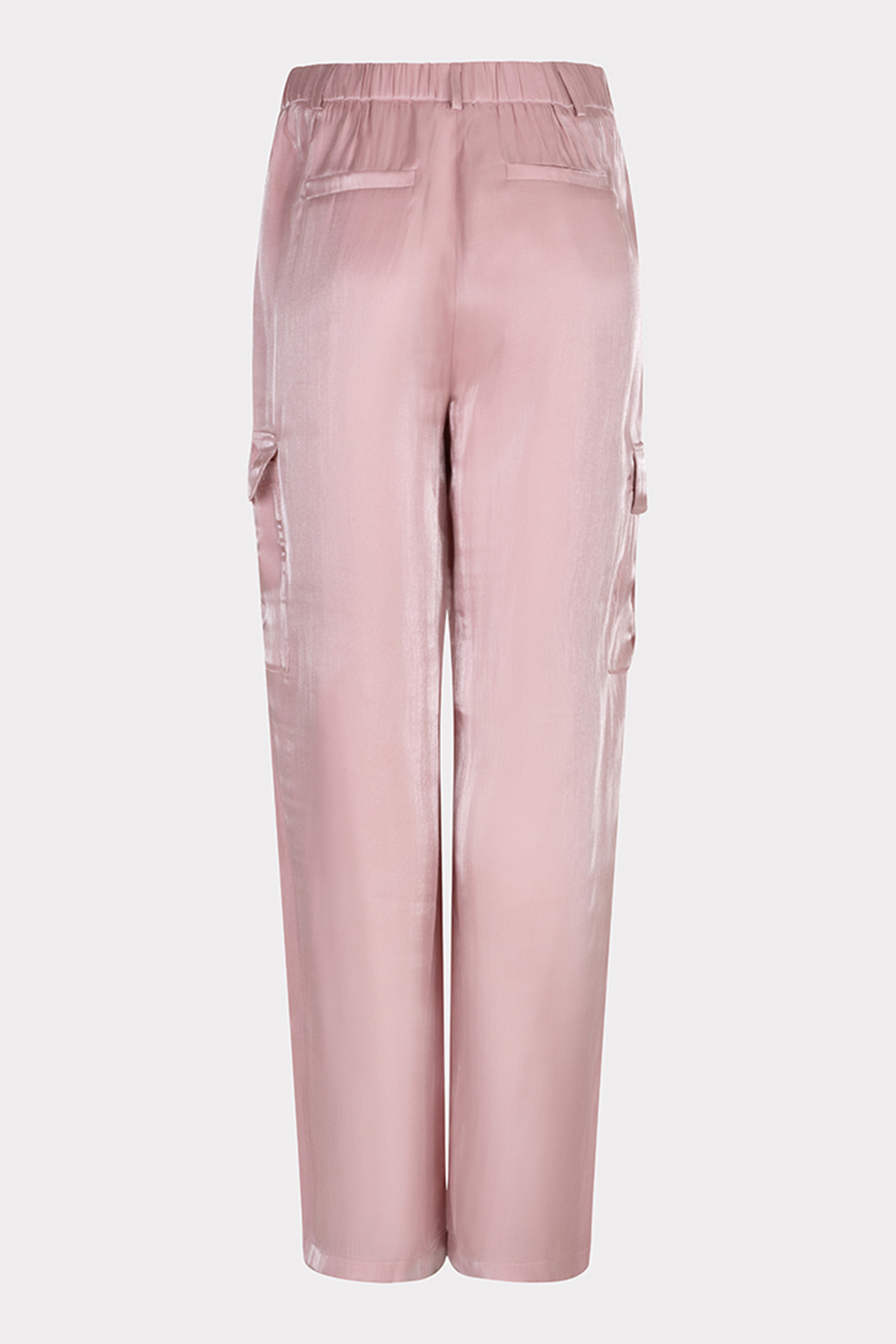 Esqualo Trousers cargo silky touch Rose-1 3