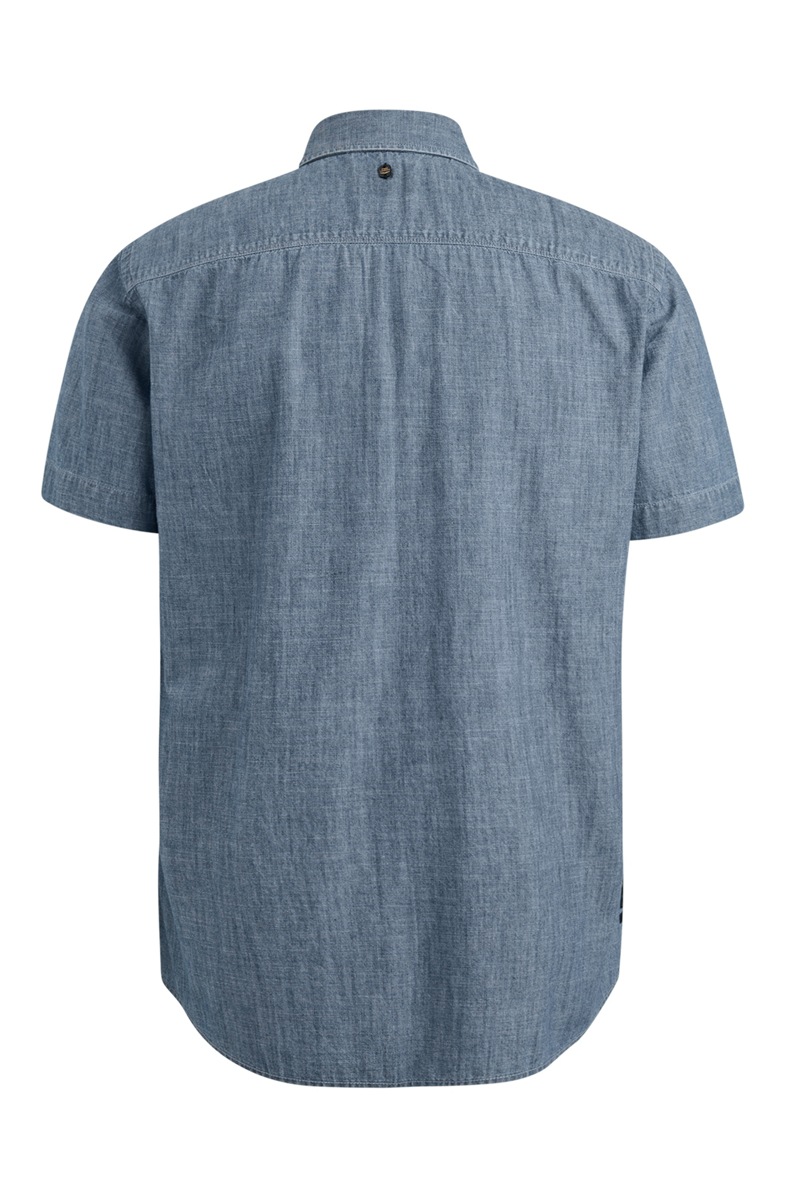 PME Legend Short Sleeve Shirt Indigo Chambray Blauw-1 2