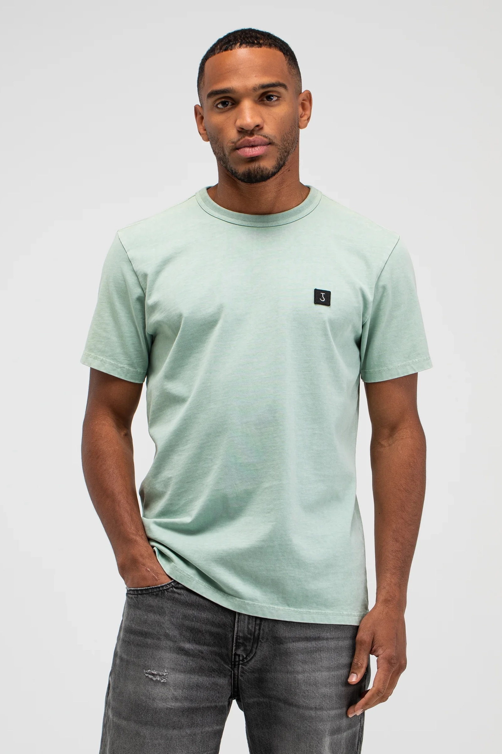 Heren t-shirt kortemouw groen