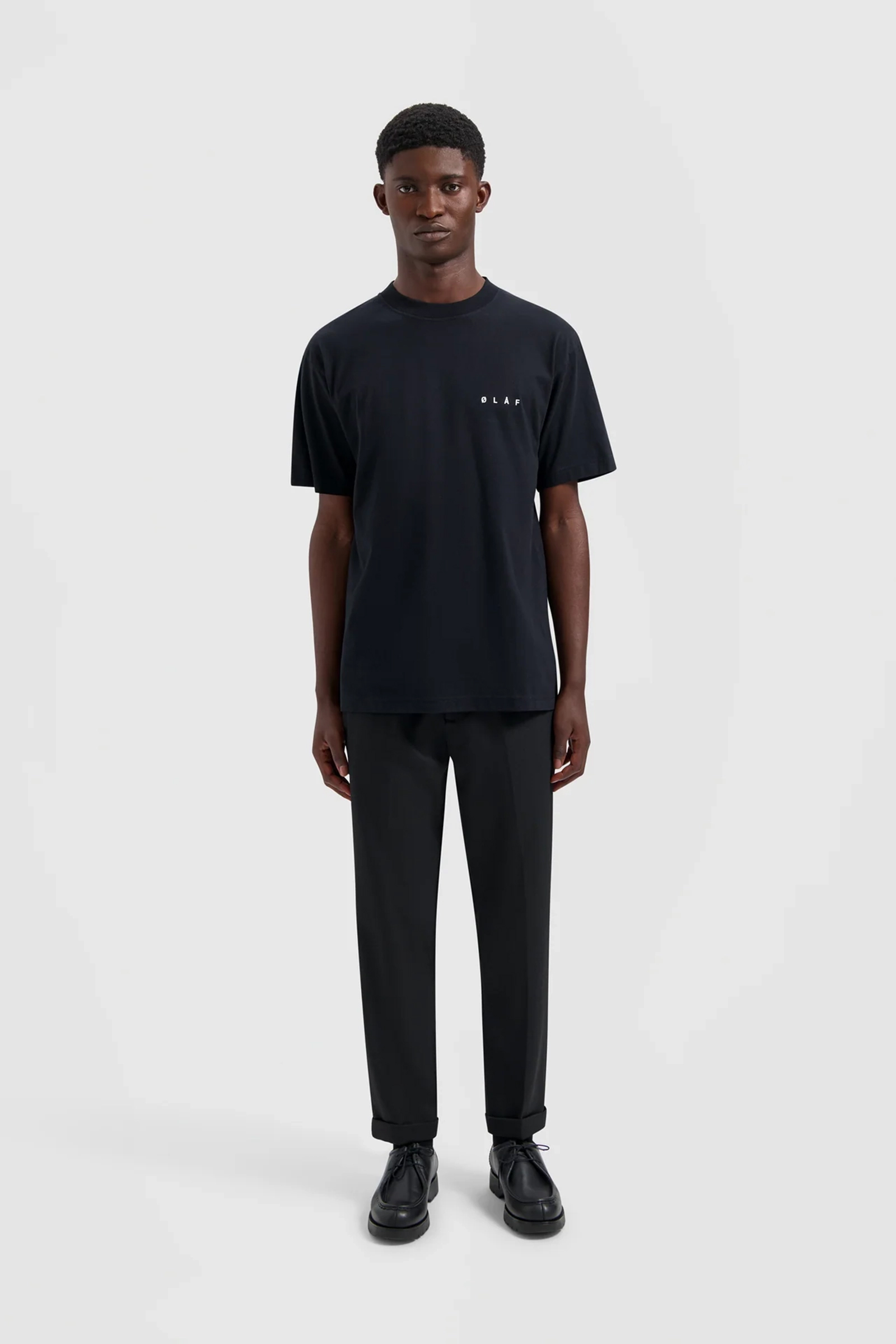 Heren t-shirt kortemouw zwart