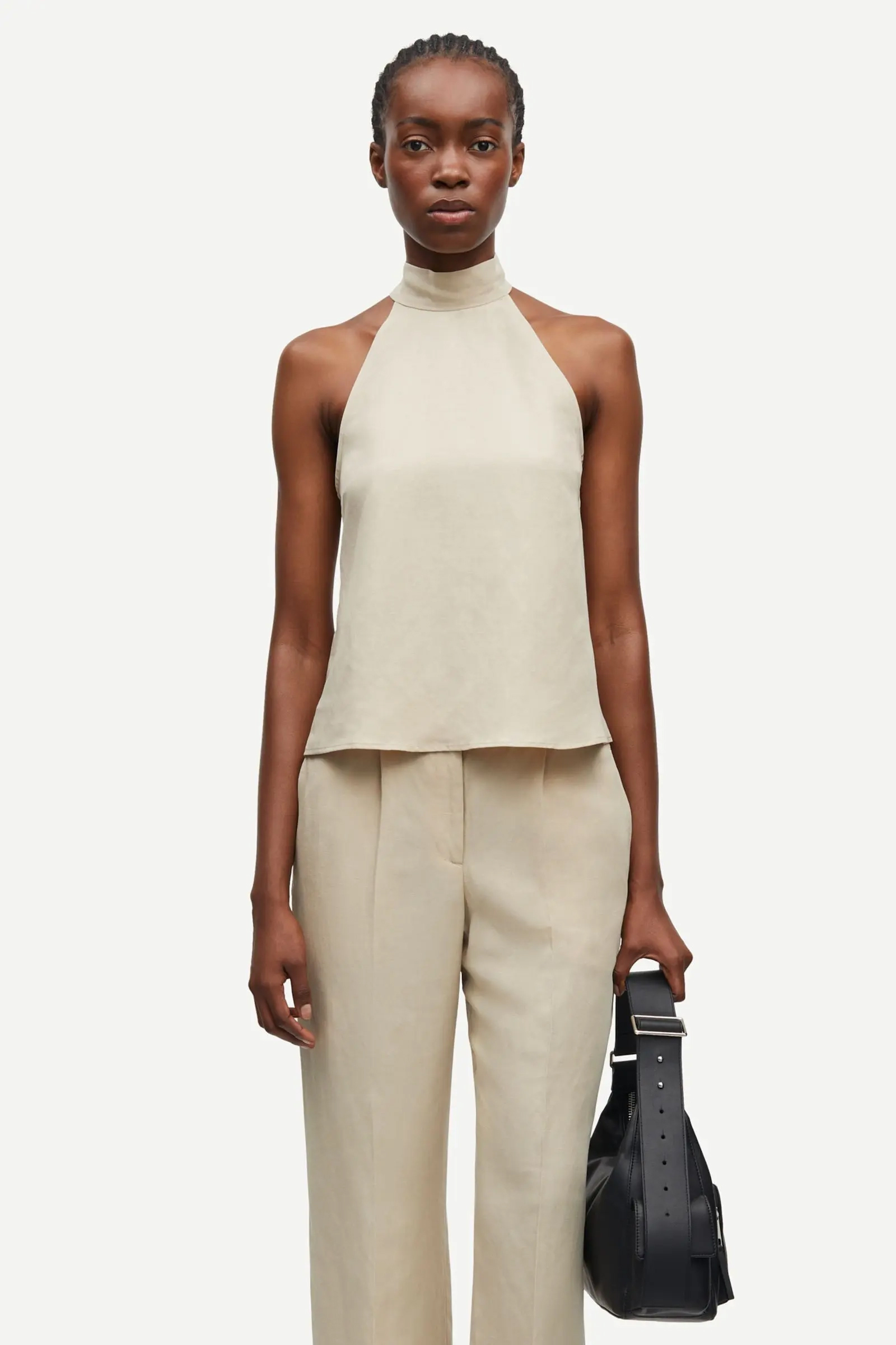 Samsøe Samsøe Sarheo top bruin/beige-1 2
