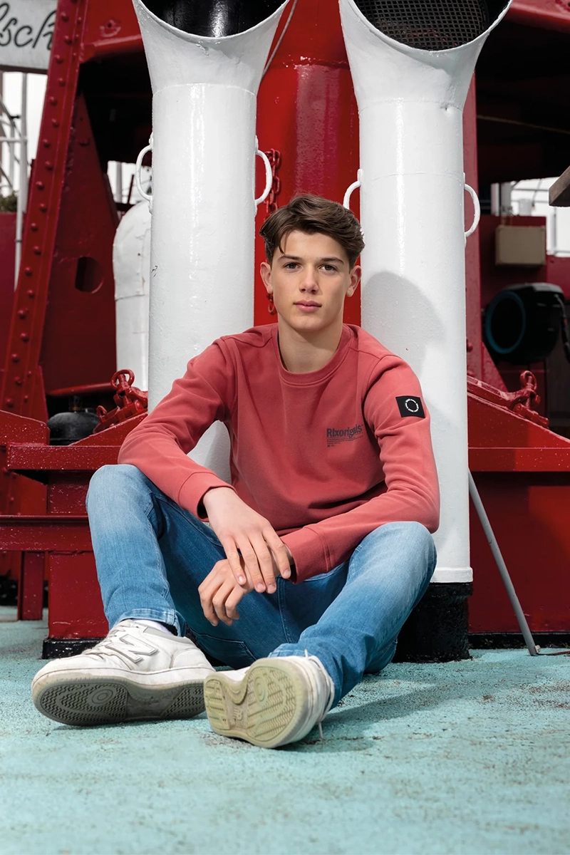 Jongens sweater rood