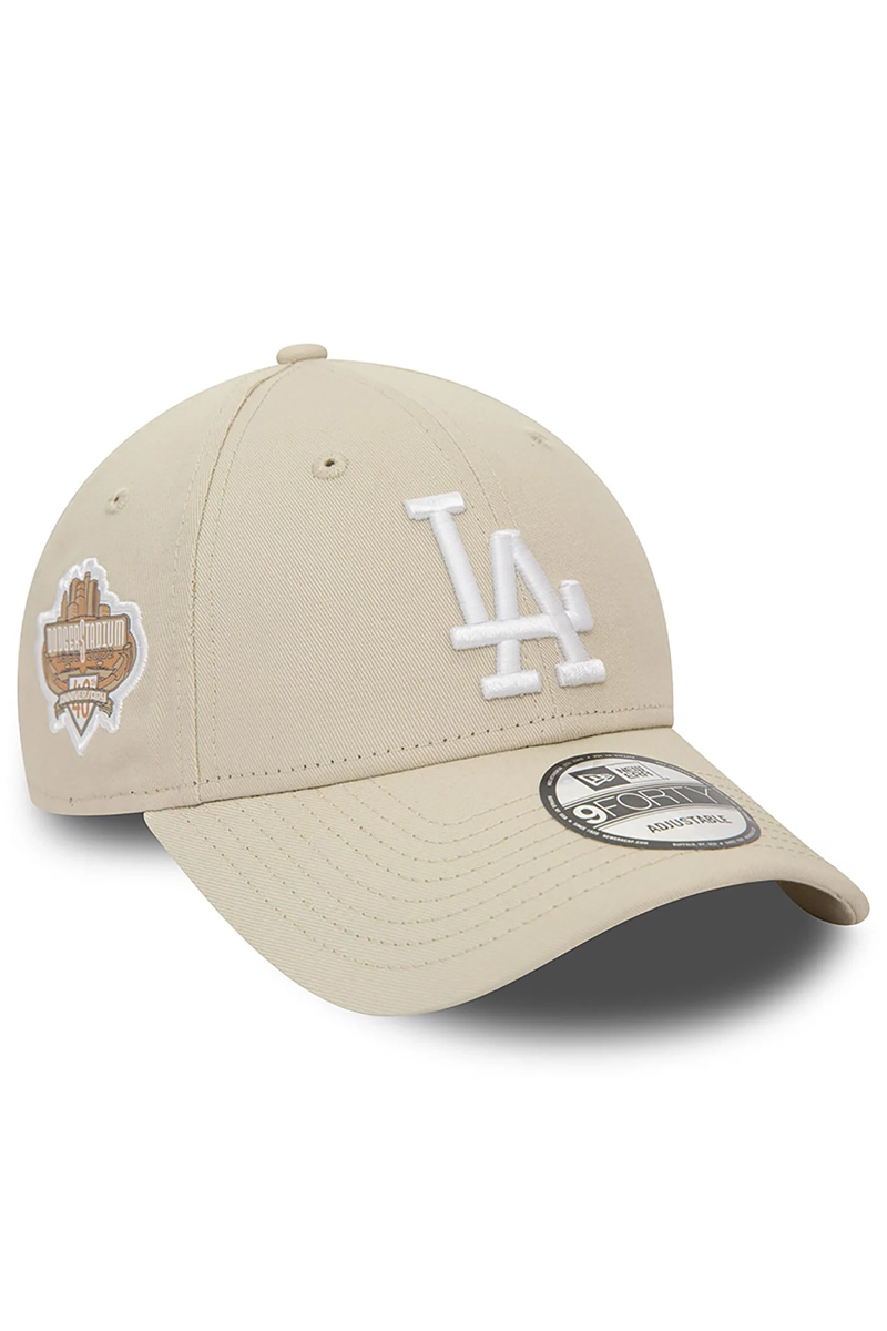New Era LA Dodgers 9Forty sidepatch bruin/beige-1 2
