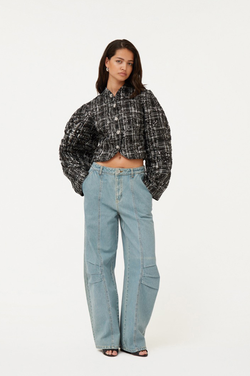 Rotate Sculptured jeans Blauw-1 2