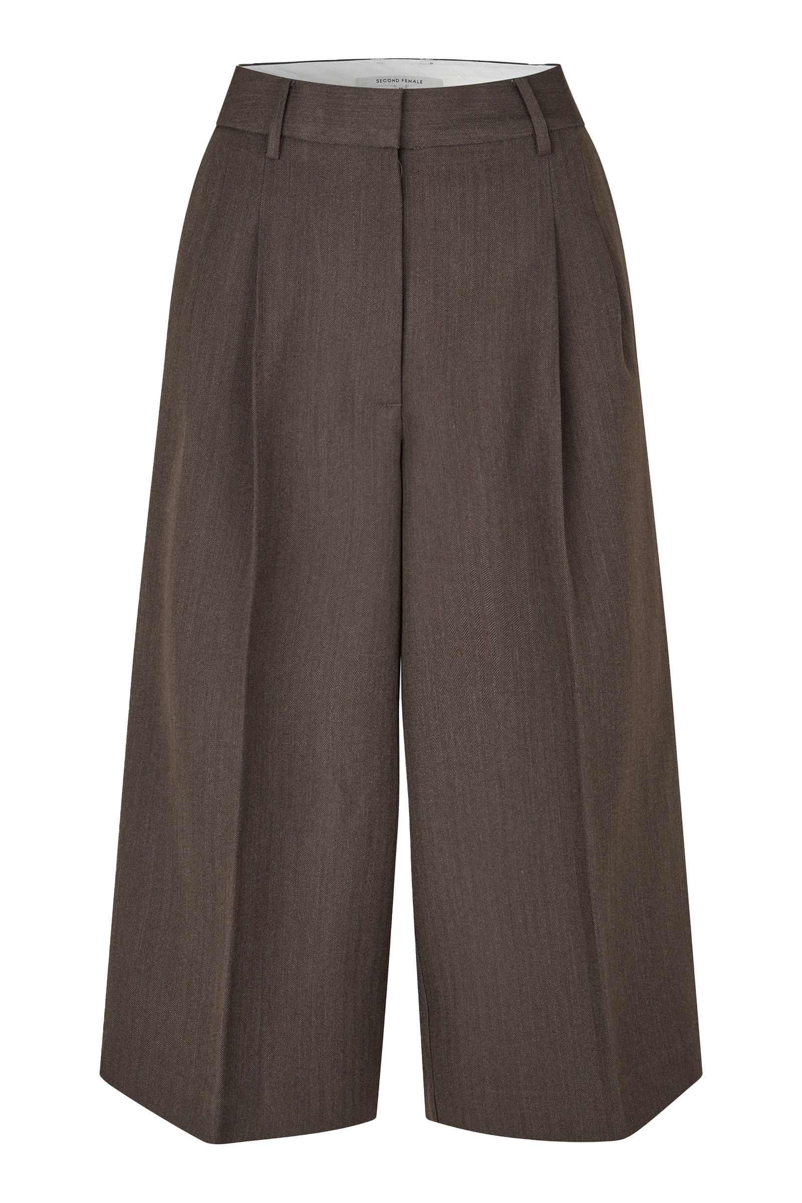 Dames short bruin