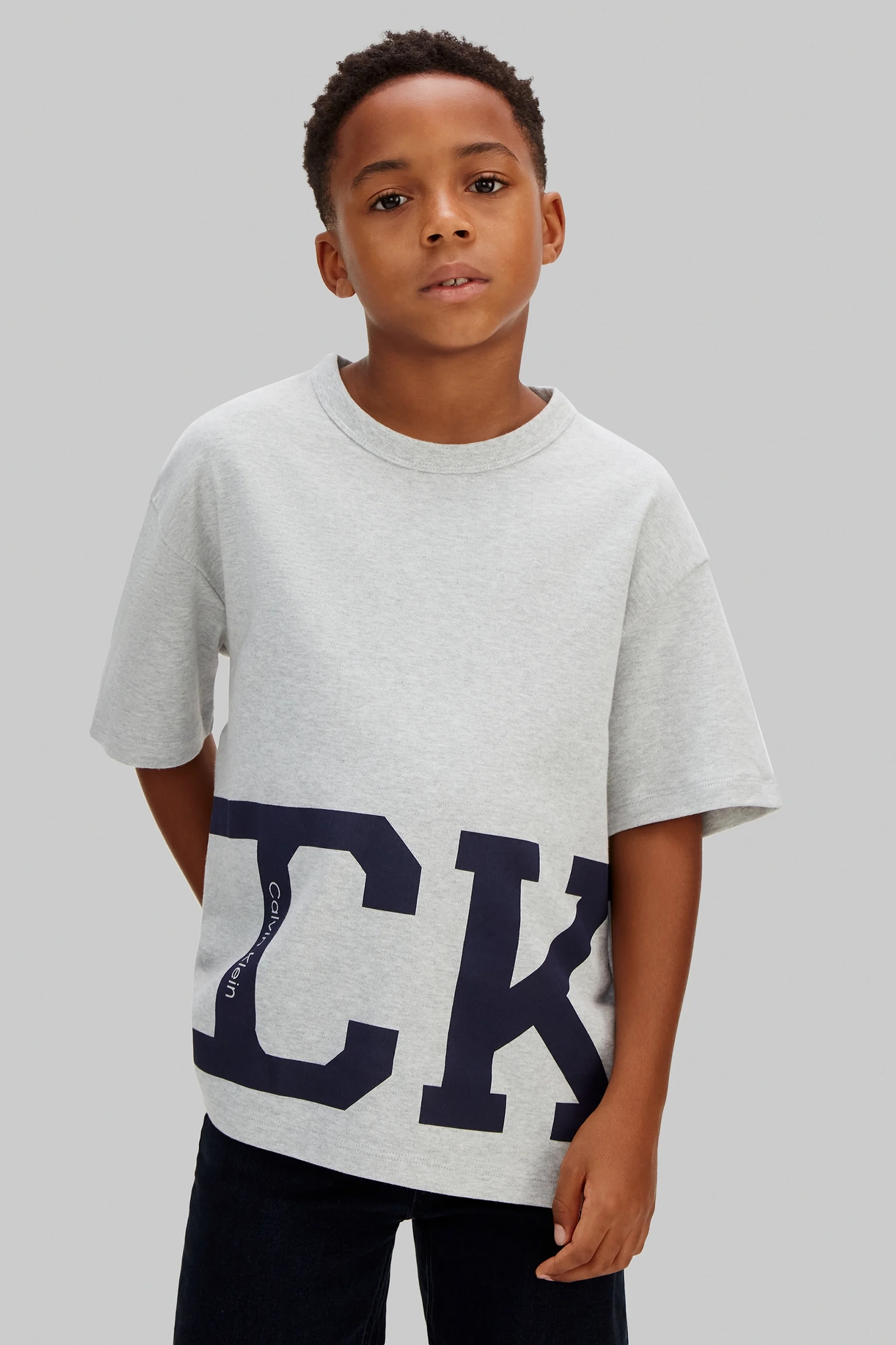 Jongens t-shirt korte mouw grijs