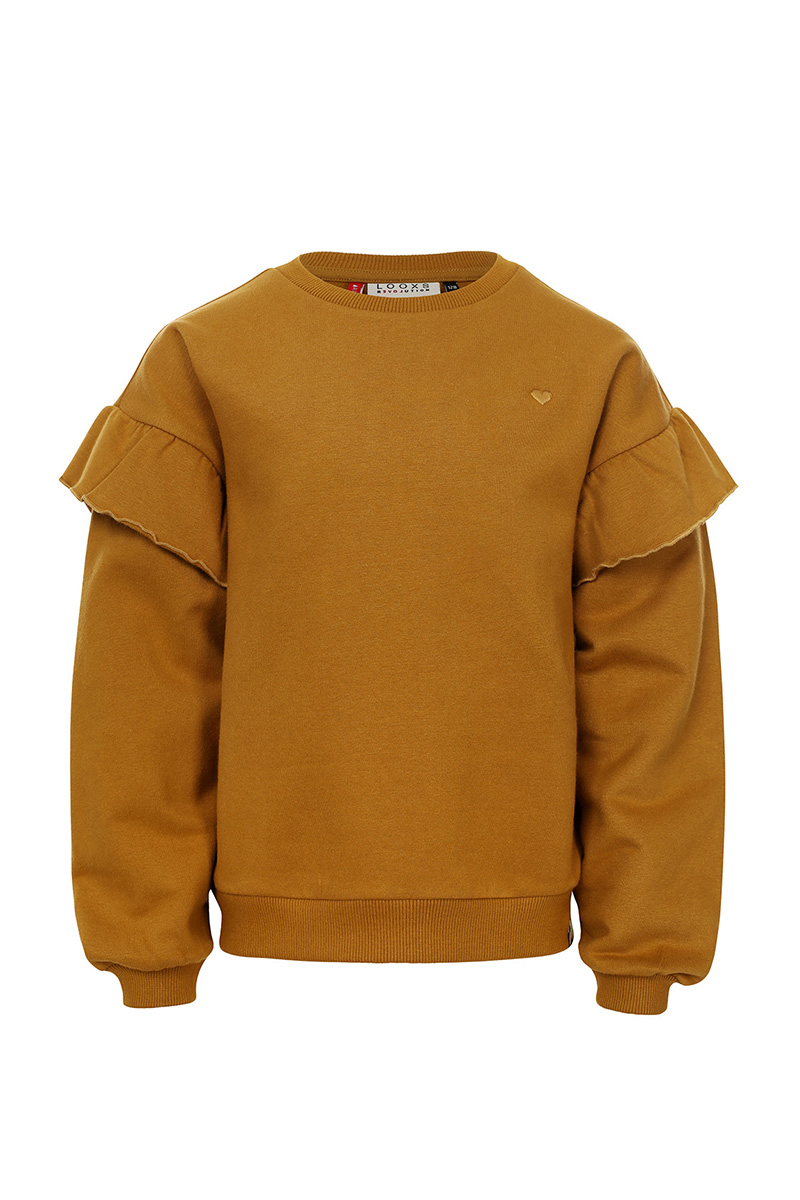 Meisjes sweater bruin