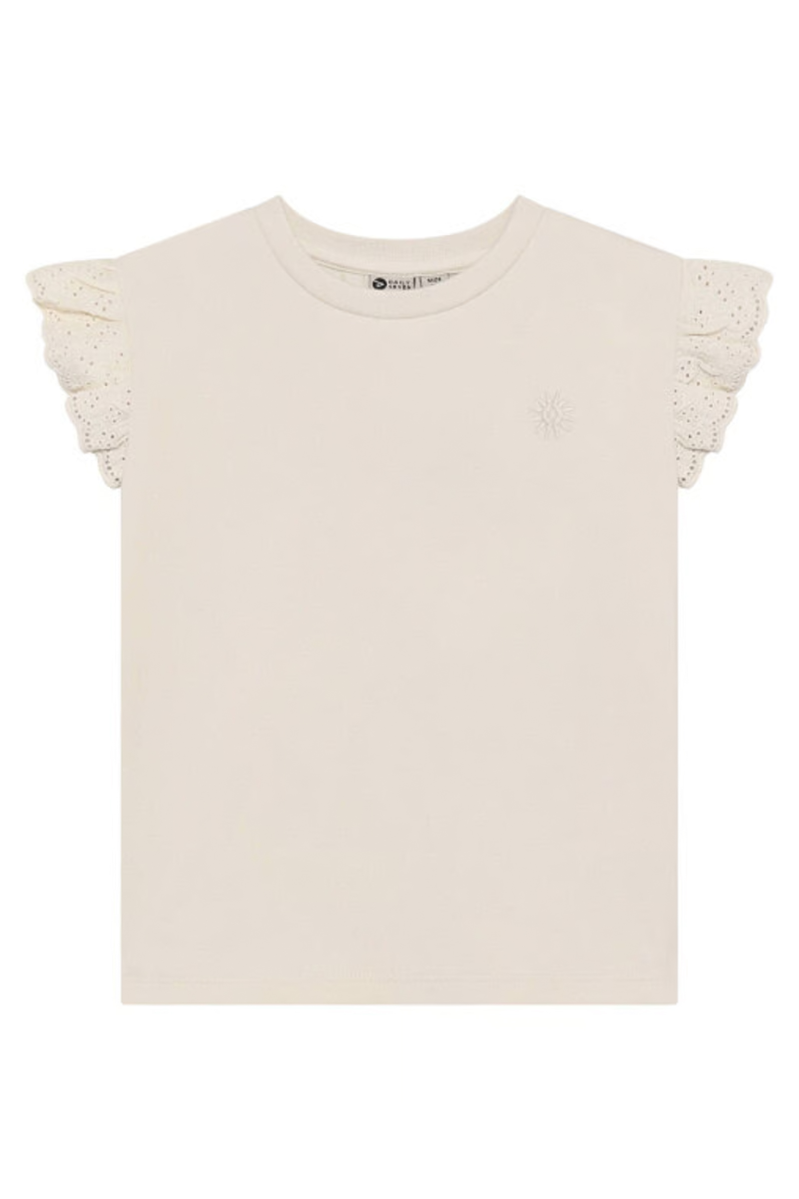 Meisjes t-shirt korte mouw bruin