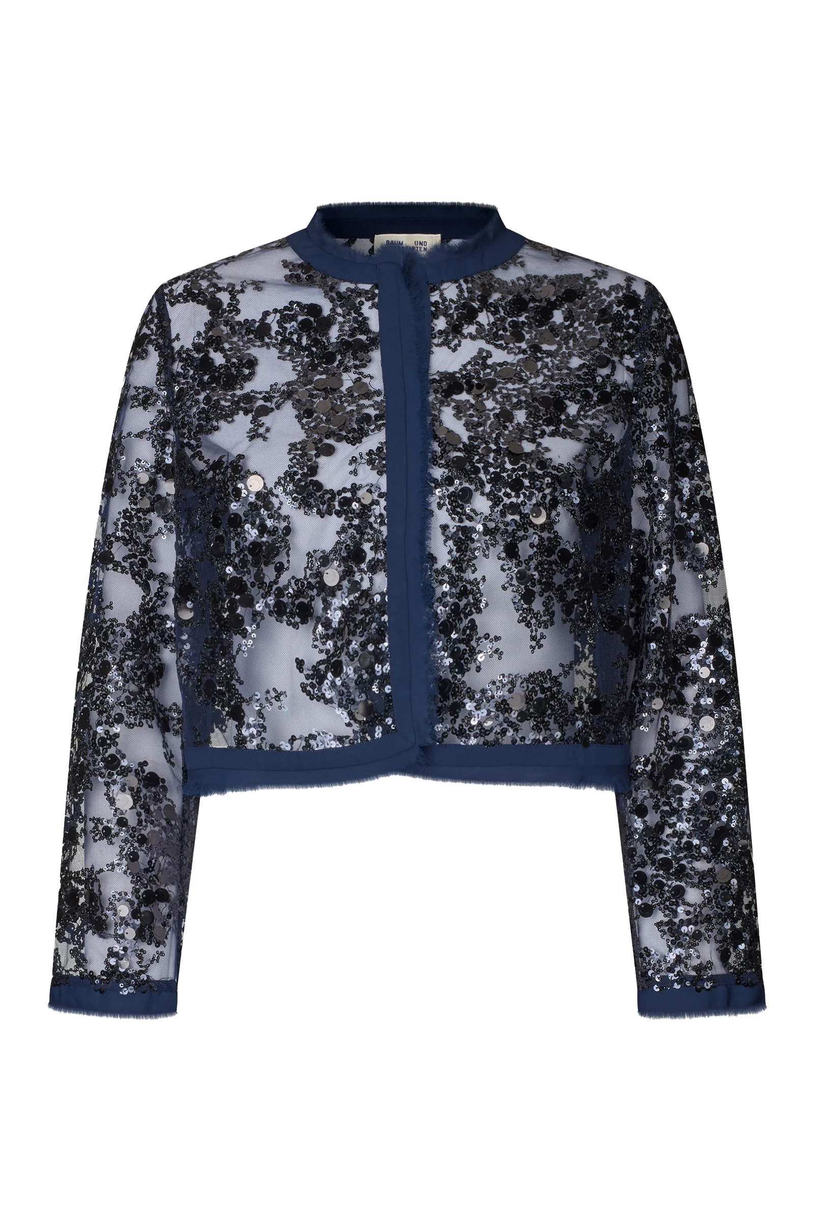 Dames blouse lange mouw blauw