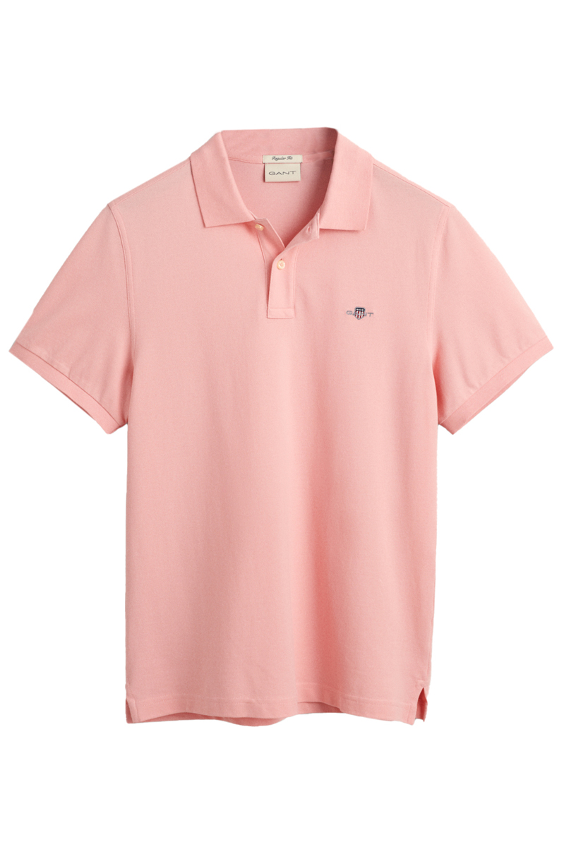 Heren polo korte mouw rose