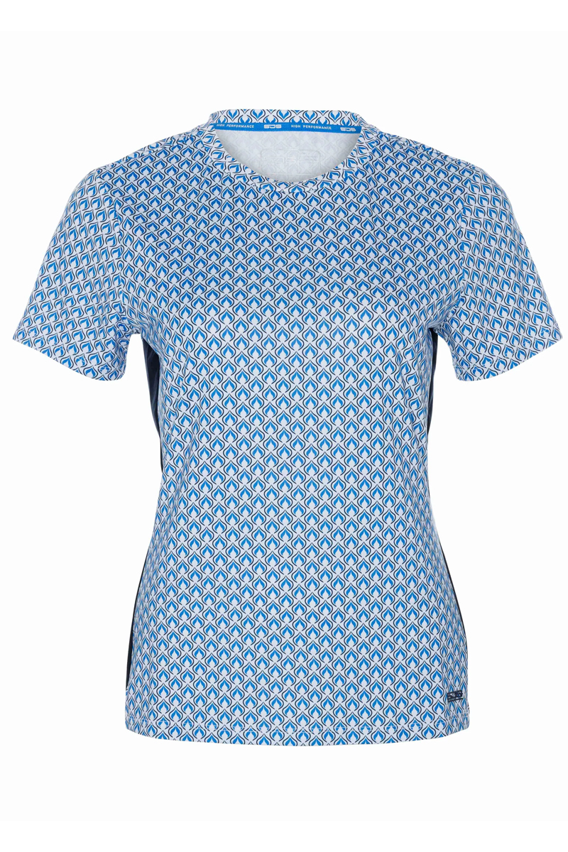 Tennis dames t-shirt km wit