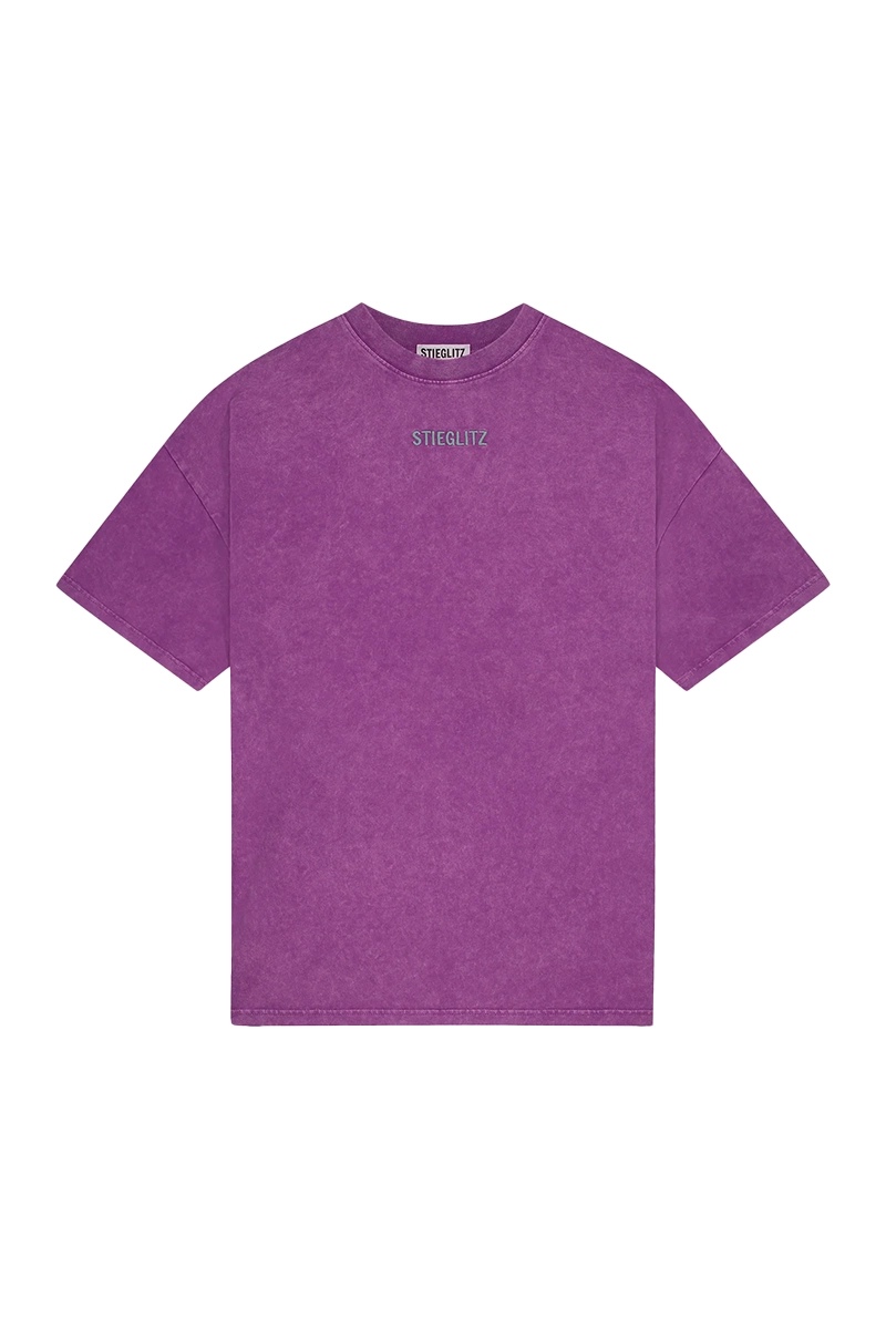 Dames t-shirt korte mouw paars