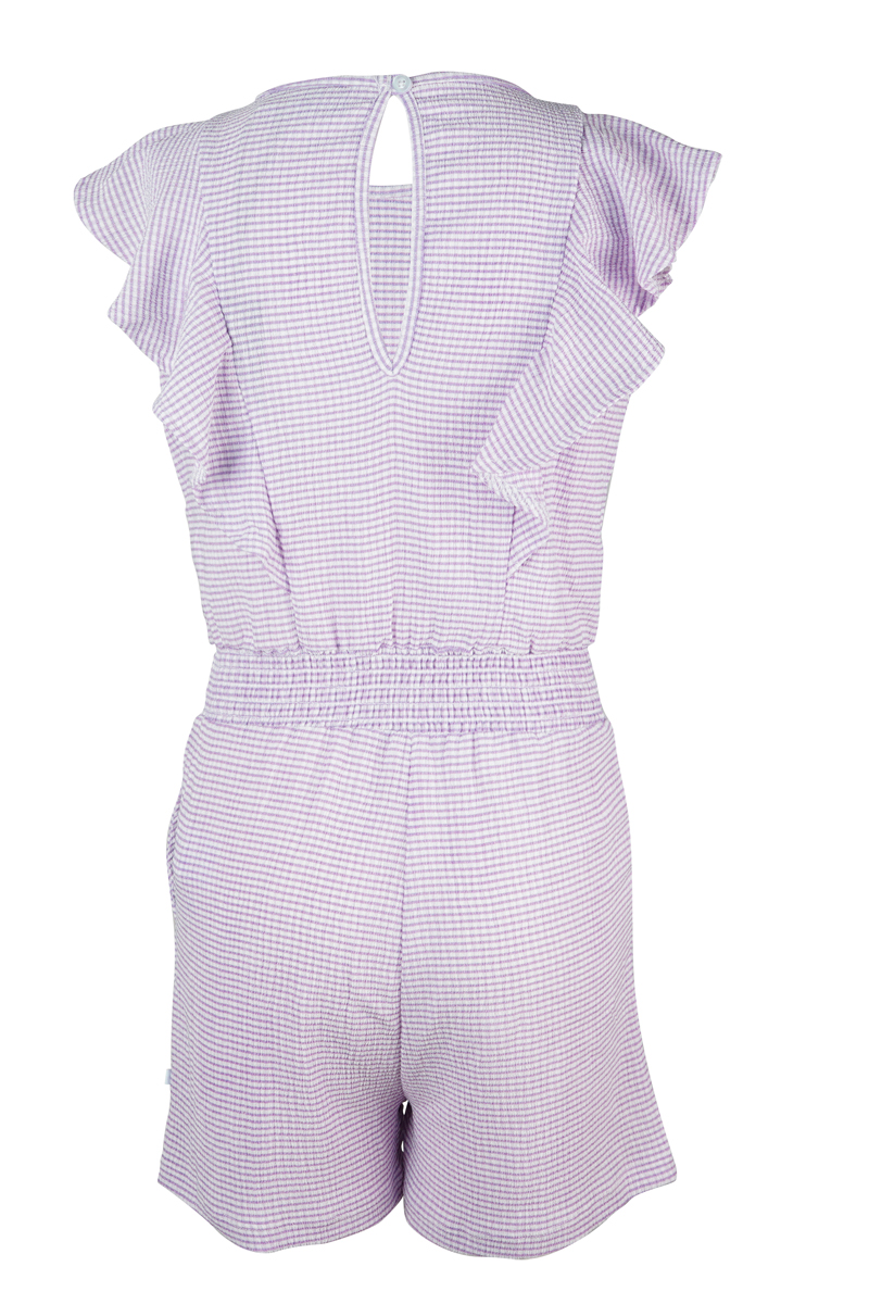 Meisjes jumpsuit/tuinbroek paars