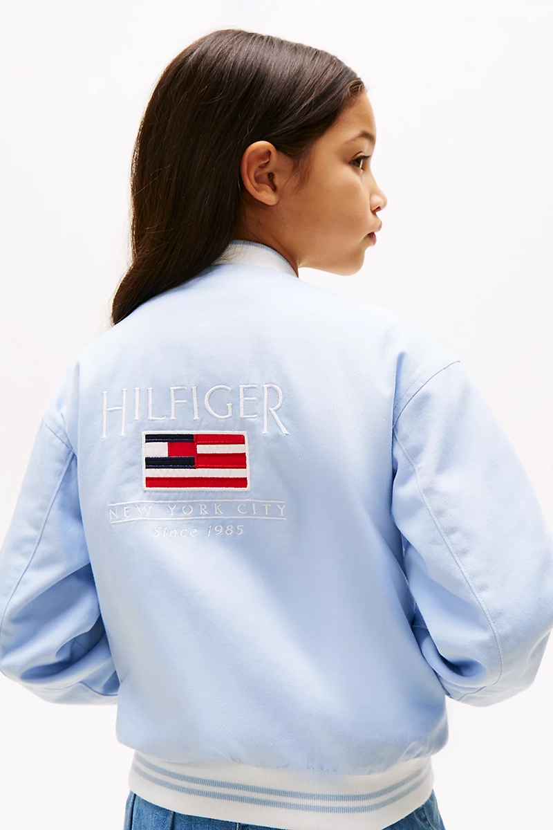 Tommy Hilfiger Cotton varsity jacket Blauw-1 3