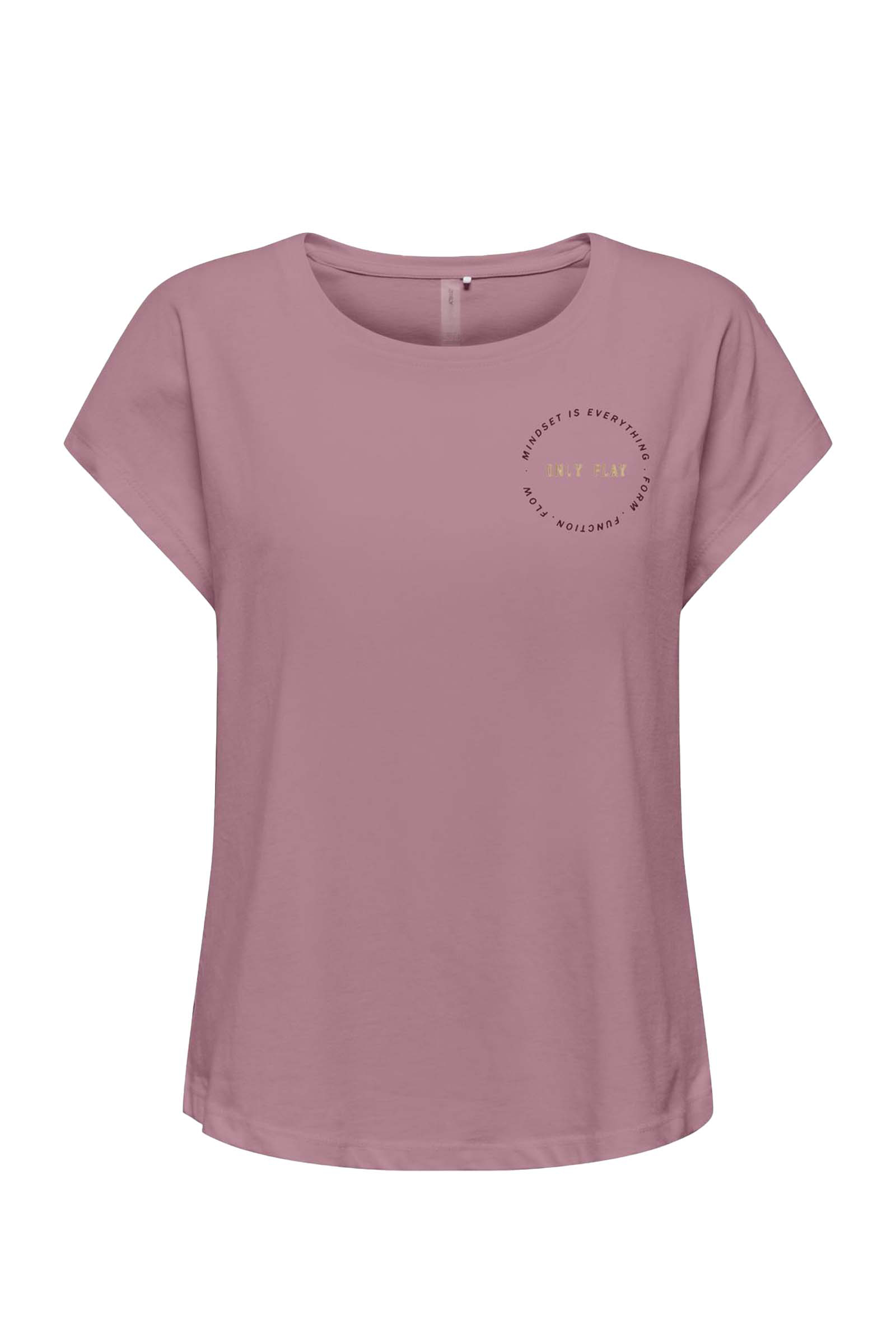 Fitness dames t-shirt km paars