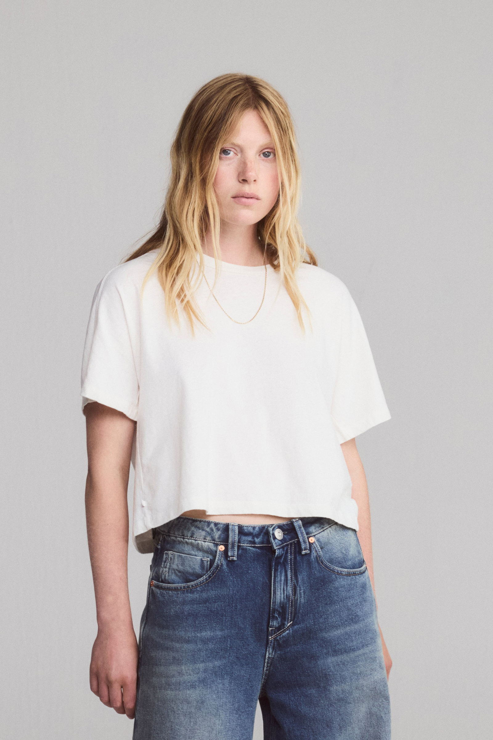Dames t-shirt korte mouw wit