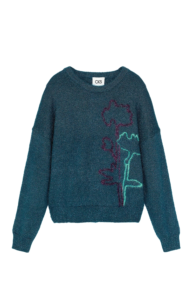 Dames trui blauw