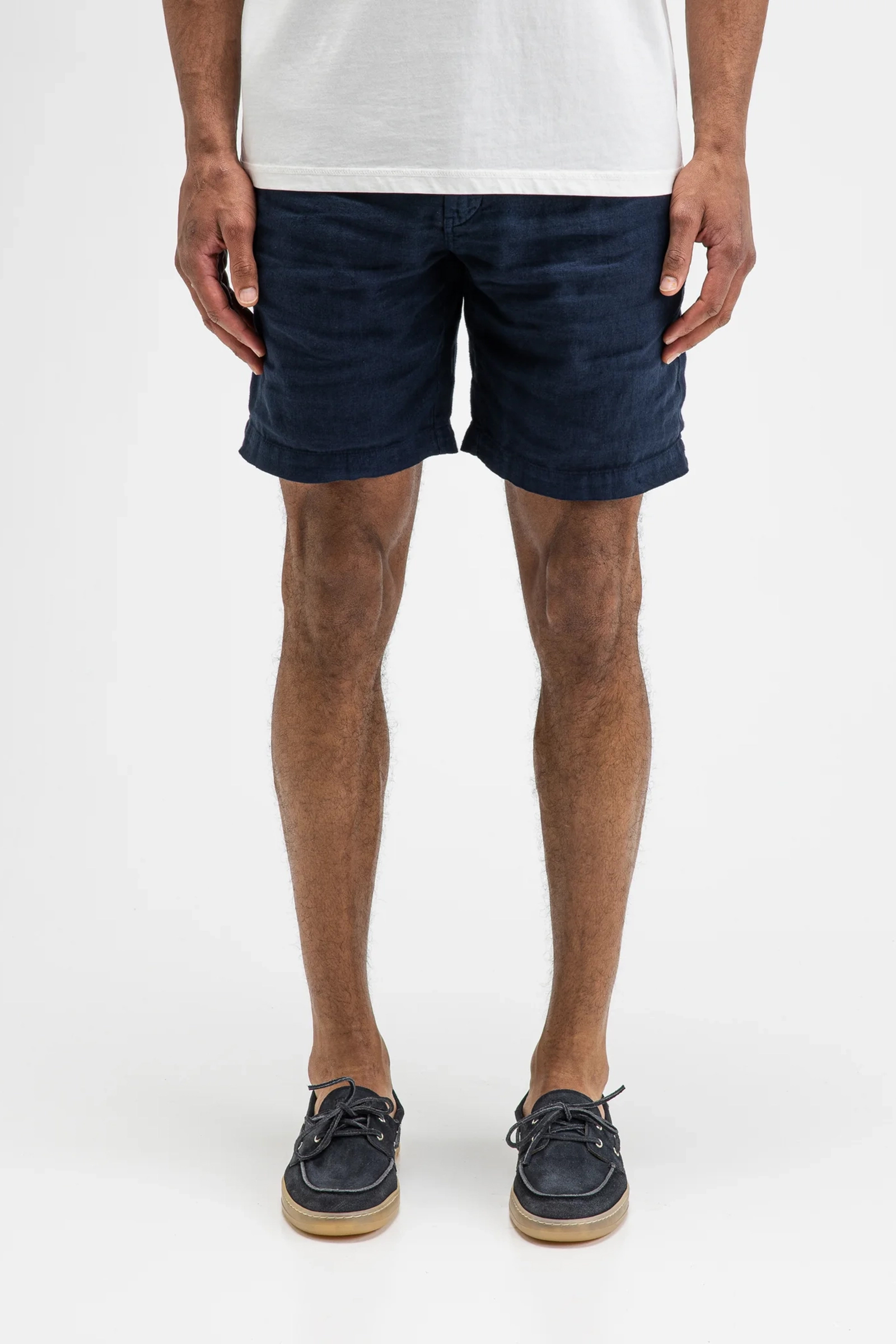 Heren short blauw