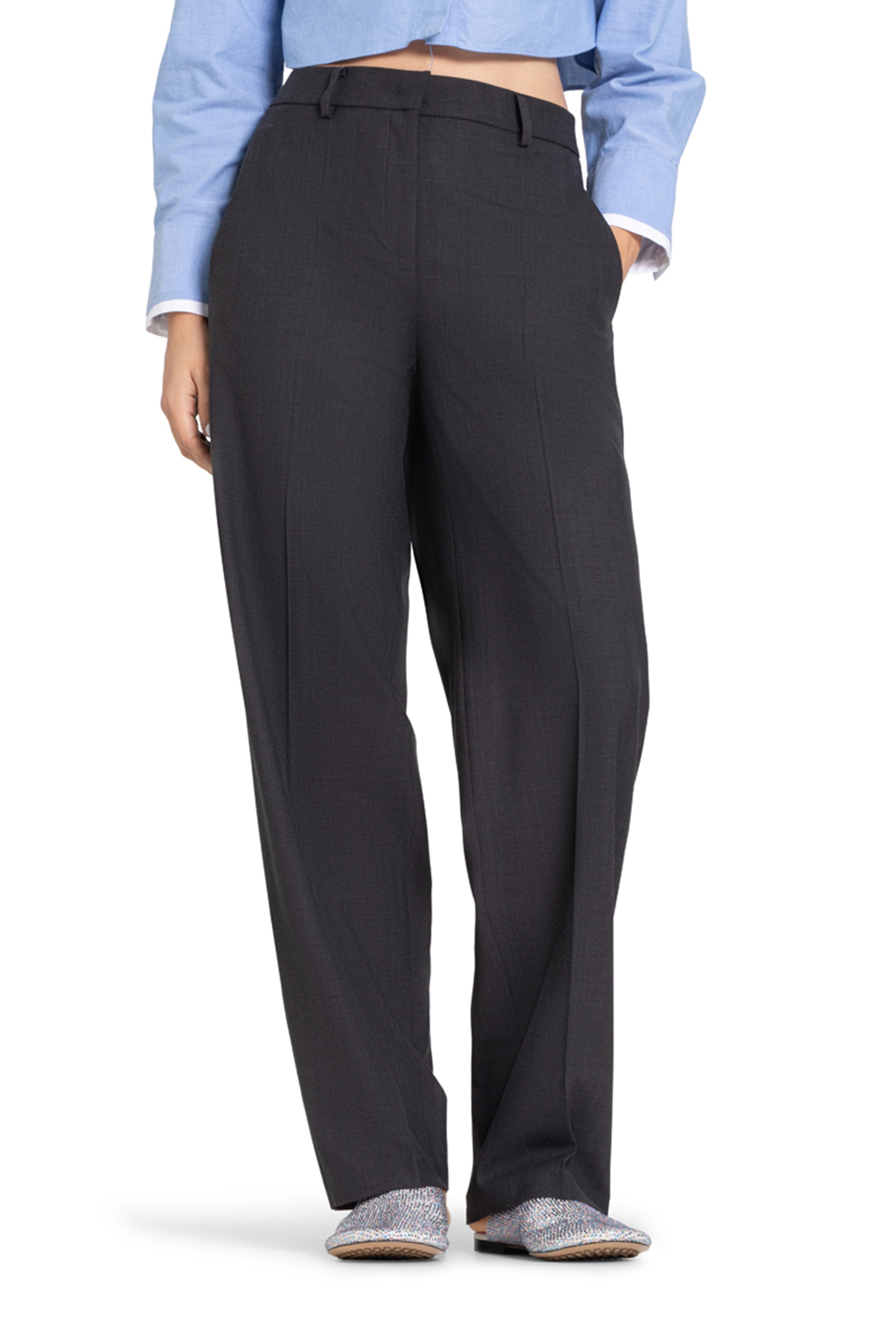 Dames broek grijs