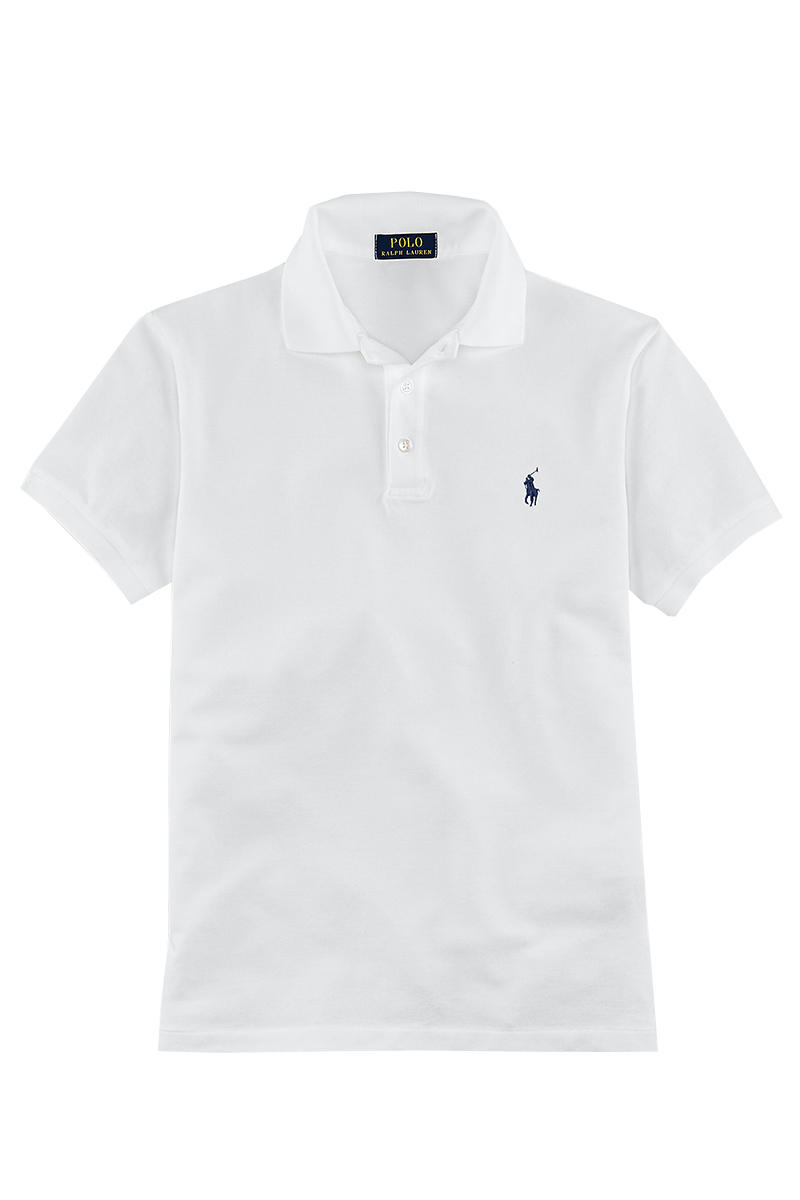 Heren polo korte mouw wit