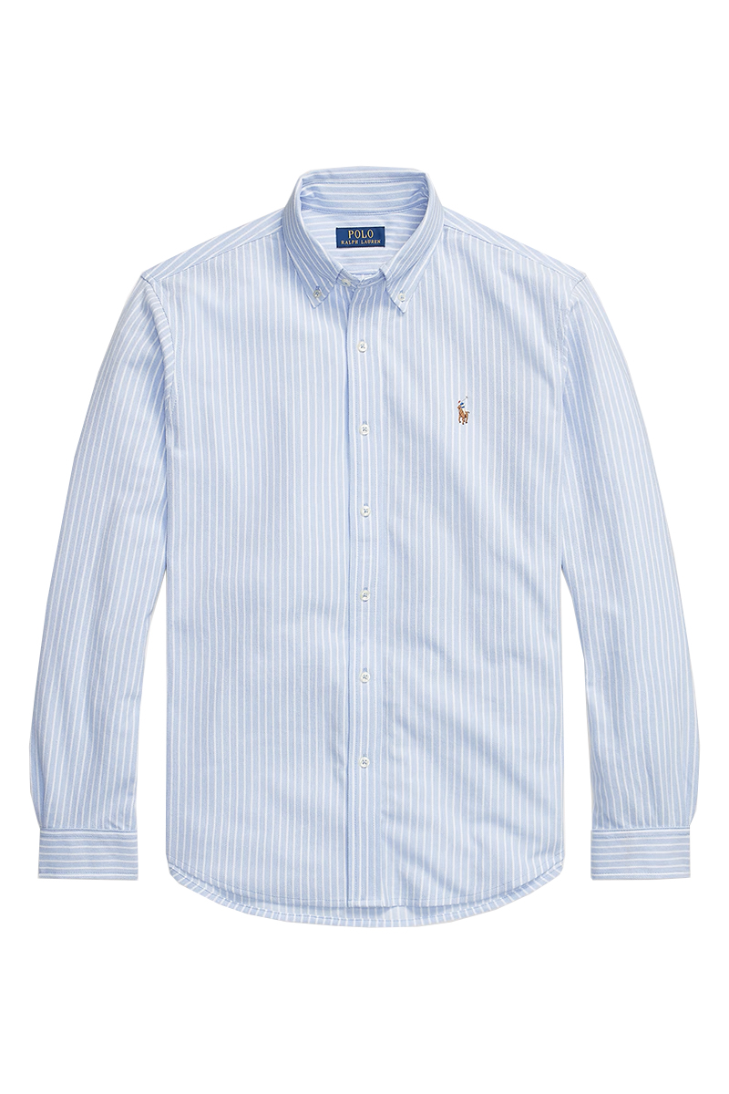 Heren overhemd lm casual blauw
