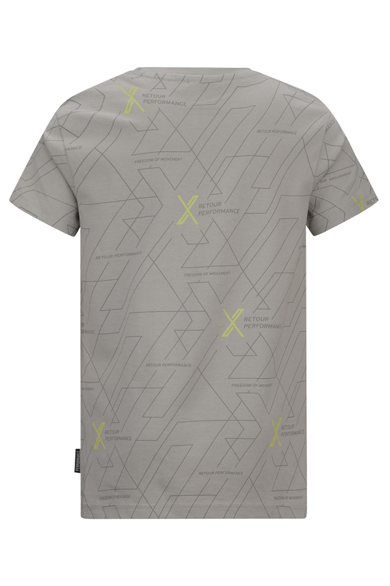 Jongens t-shirt korte mouw grijs