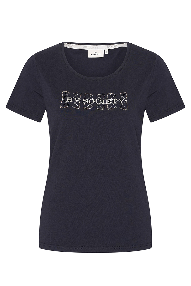 Dames t-shirt korte mouw blauw