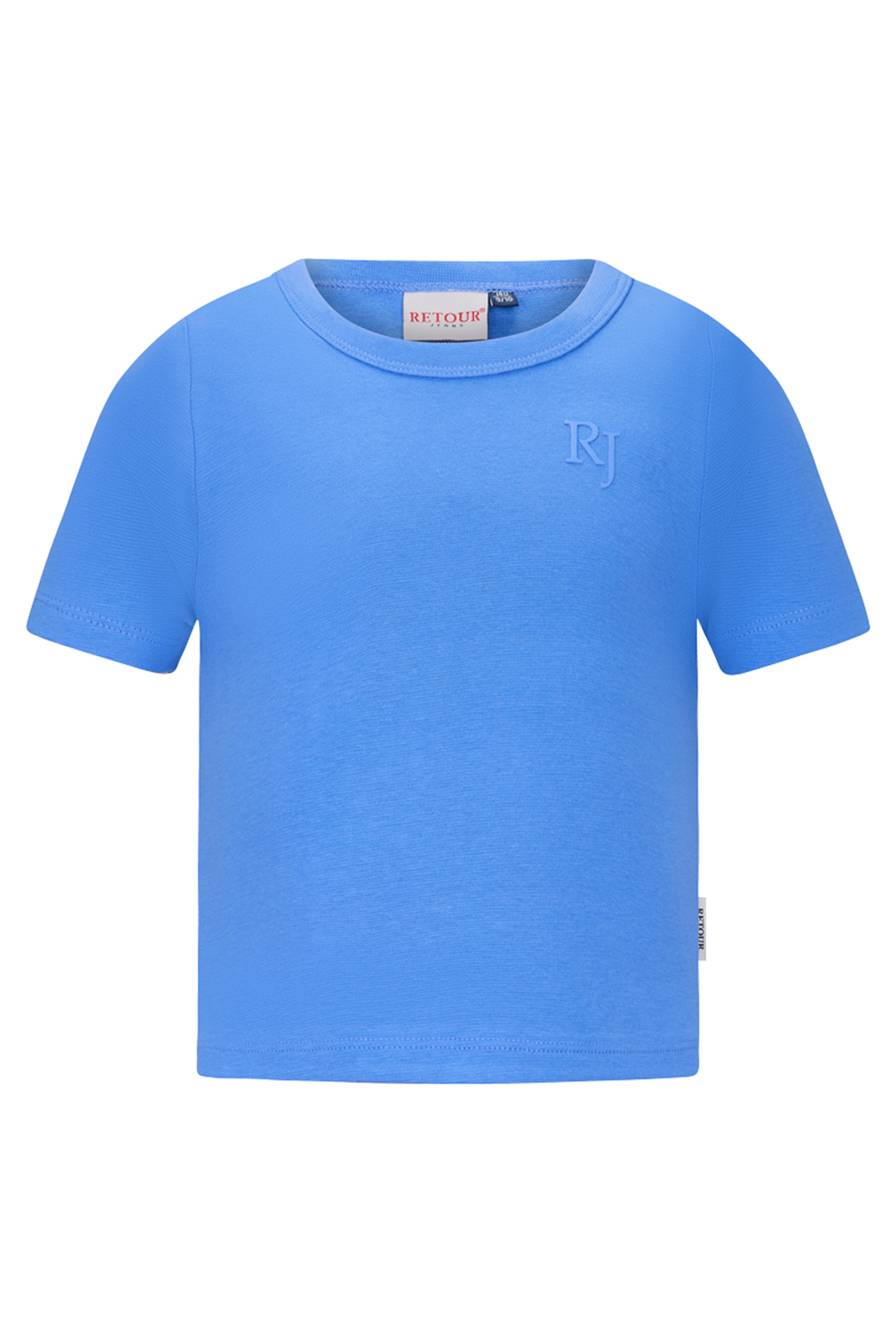 Meisjes t-shirt korte mouw blauw