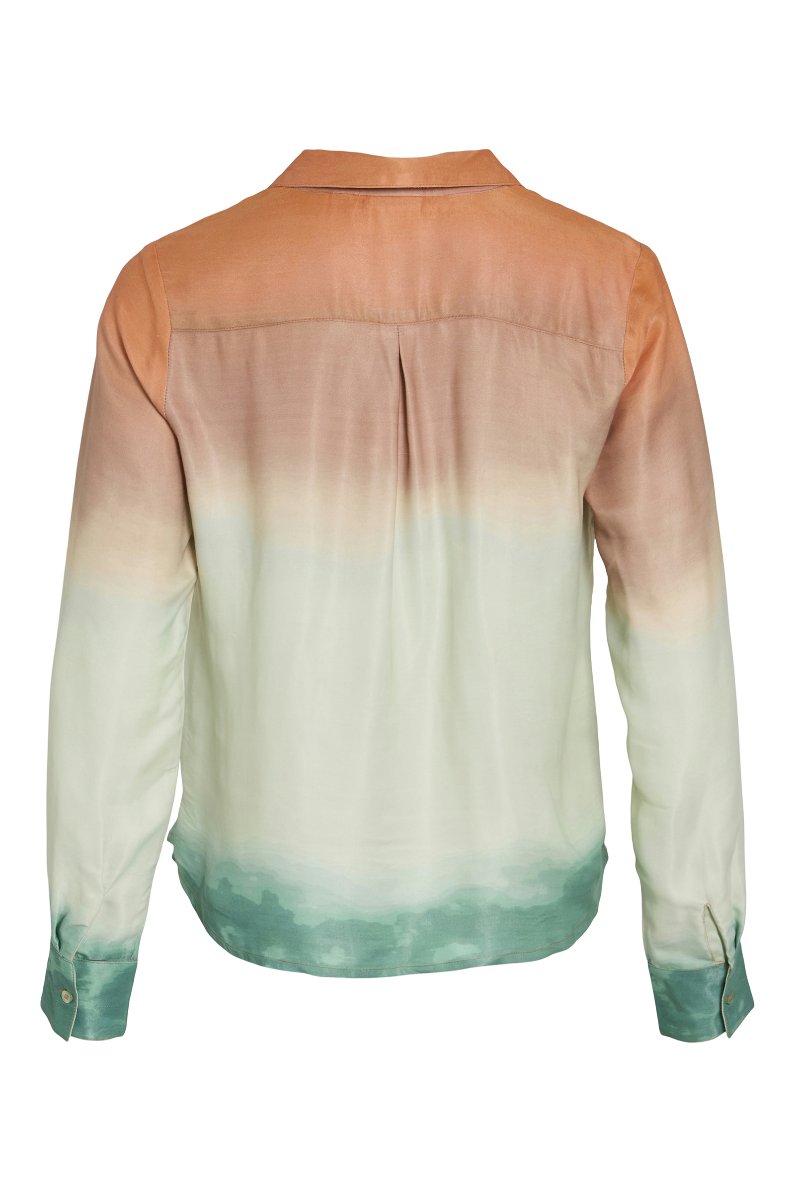 Dames blouse korte mouw bruin