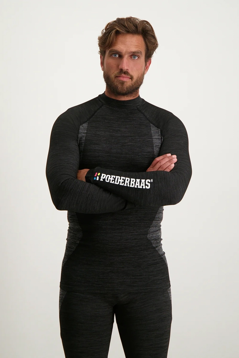 Thermo heren t-shirt lm zwart