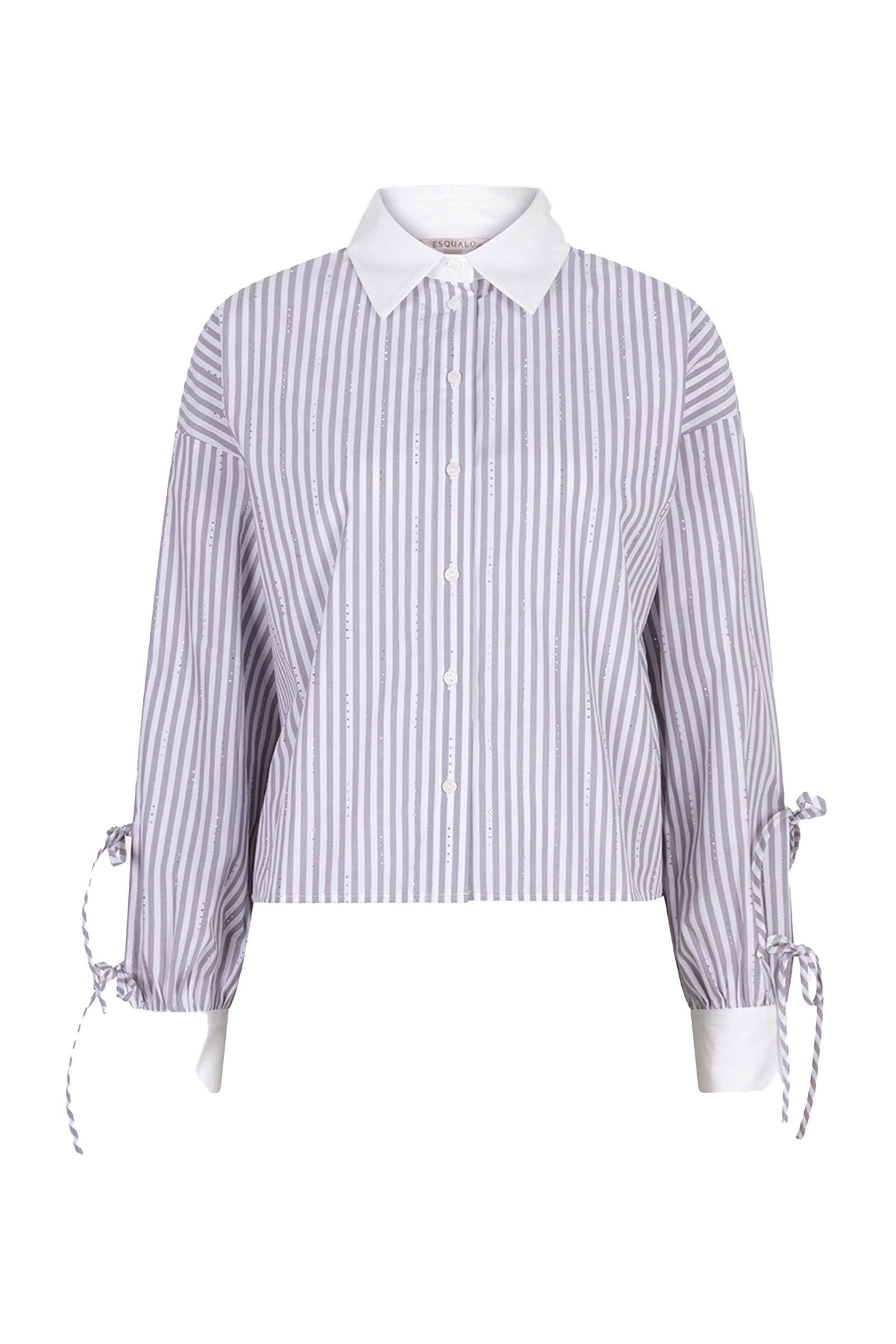 Dames blouse lange mouw blauw