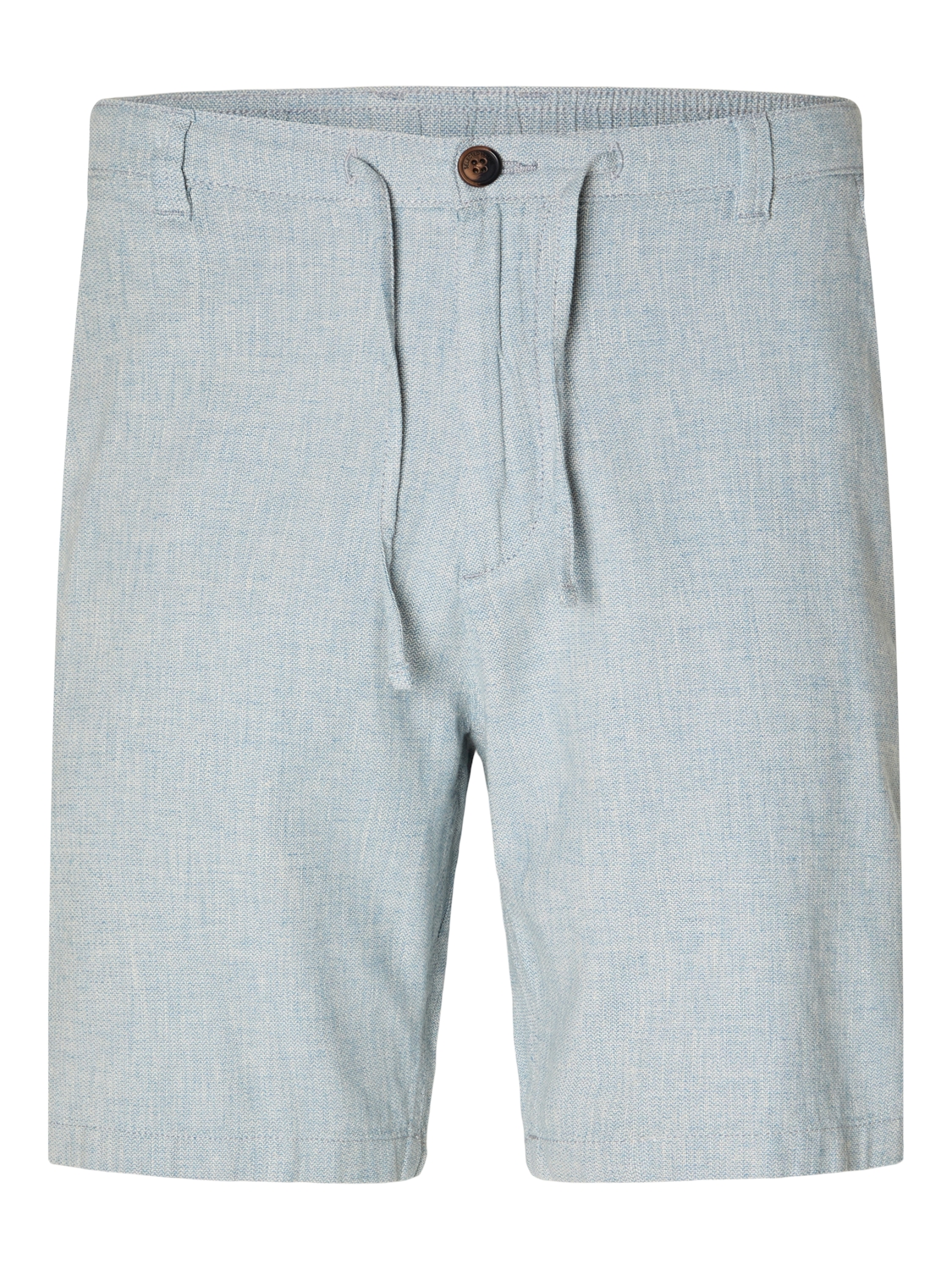 Selected SLHREGULAR-BRODY LINEN SHORTS NOOS 179751002-Blue Shadow/MIXED W. OATMEAL 1