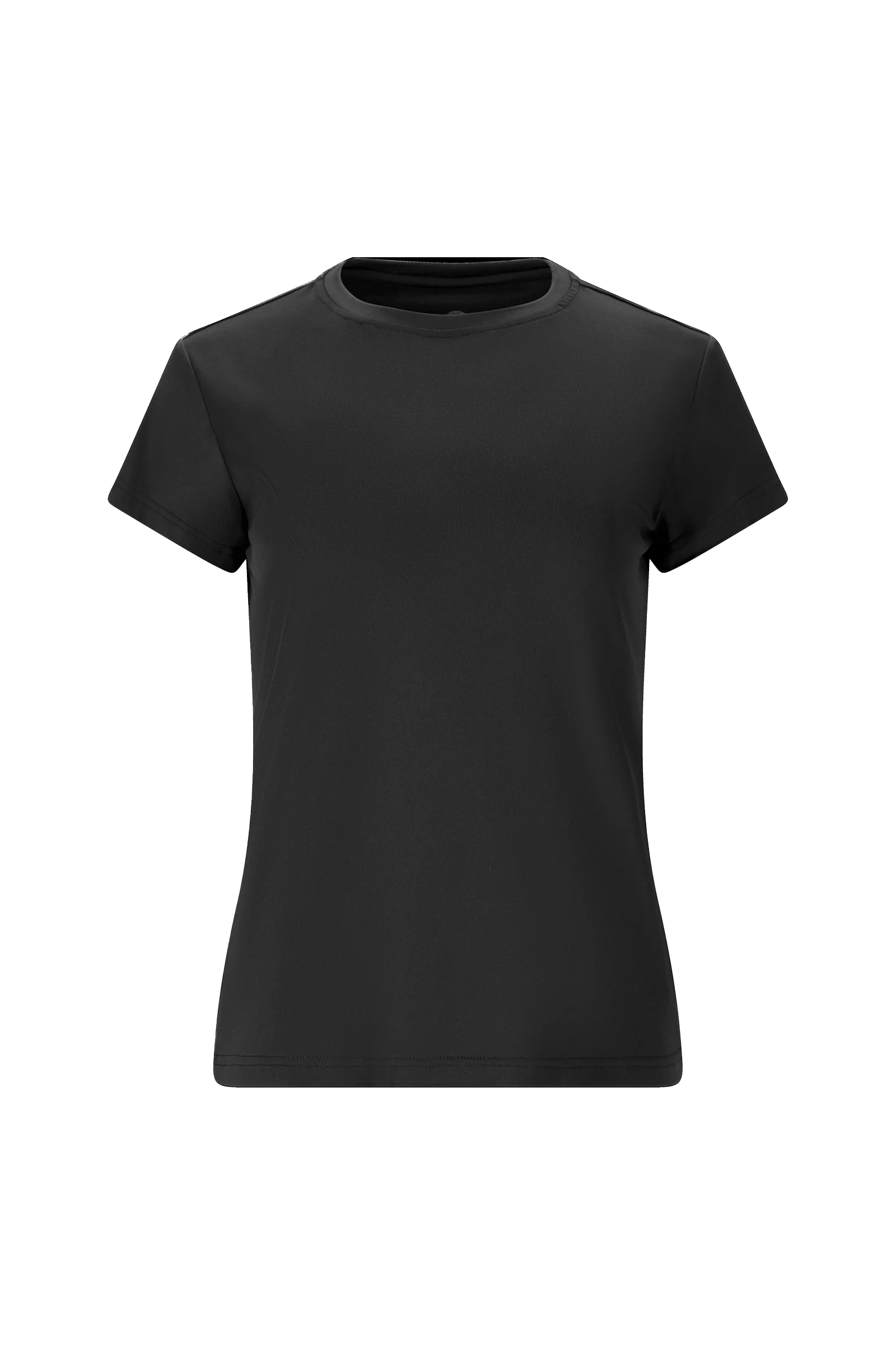 Fitness dames t-shirt km zwart