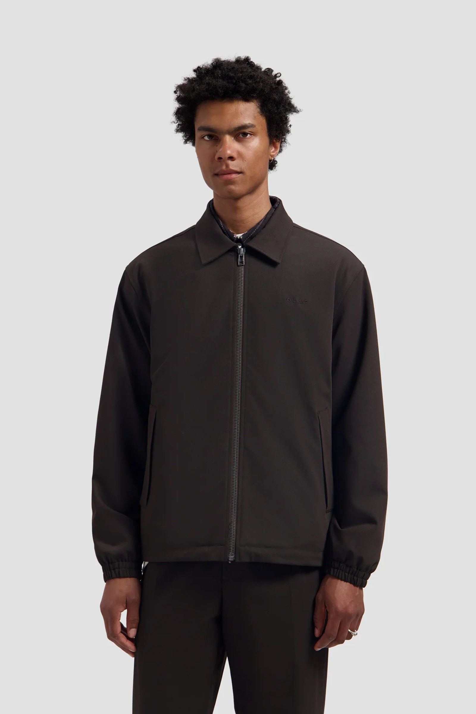 Heren overshirt bruin