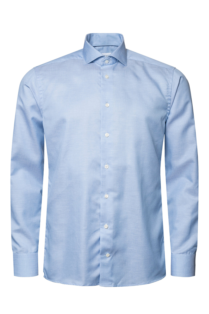 Heren overhemd lm dressual blauw