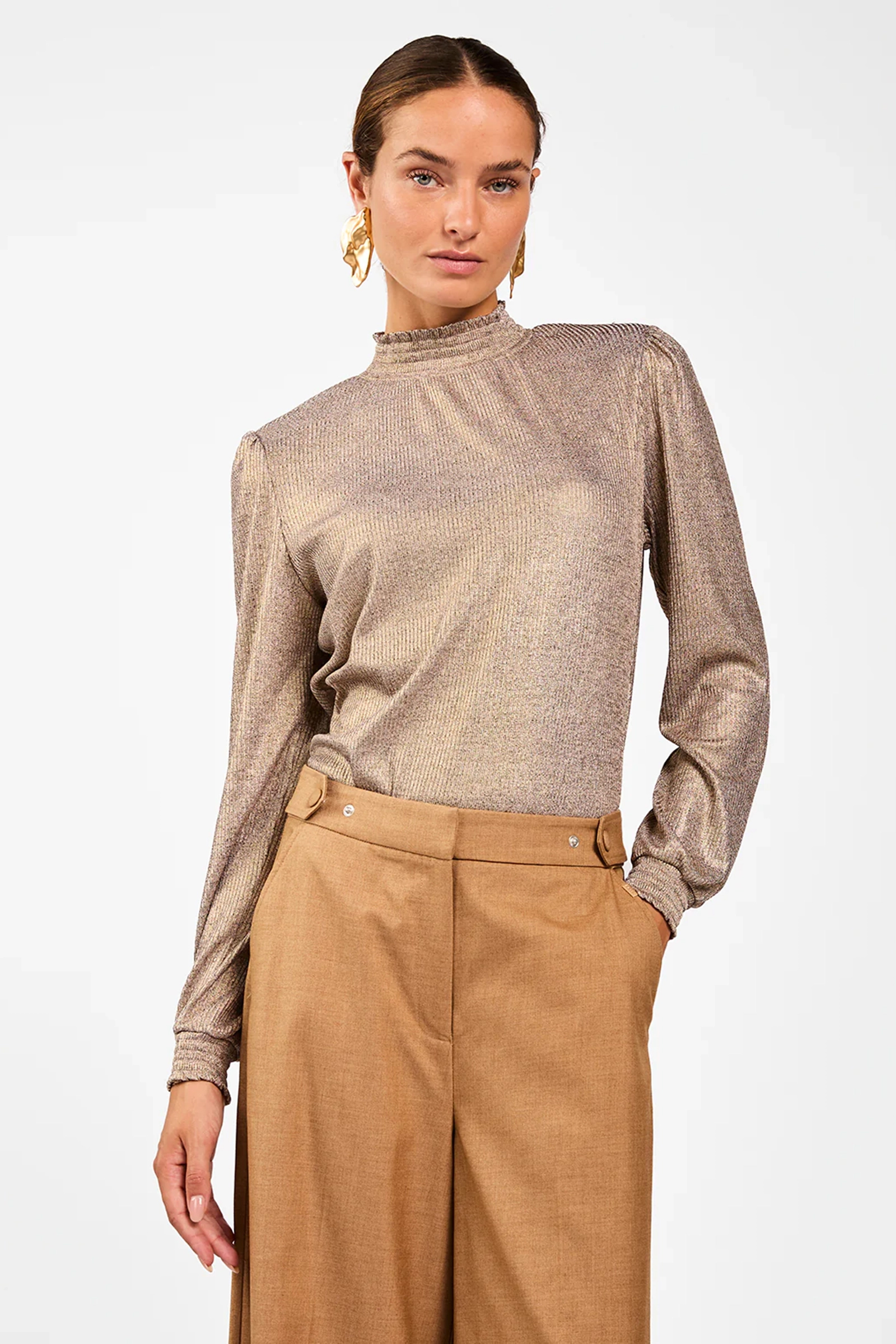 Dames sweater goud