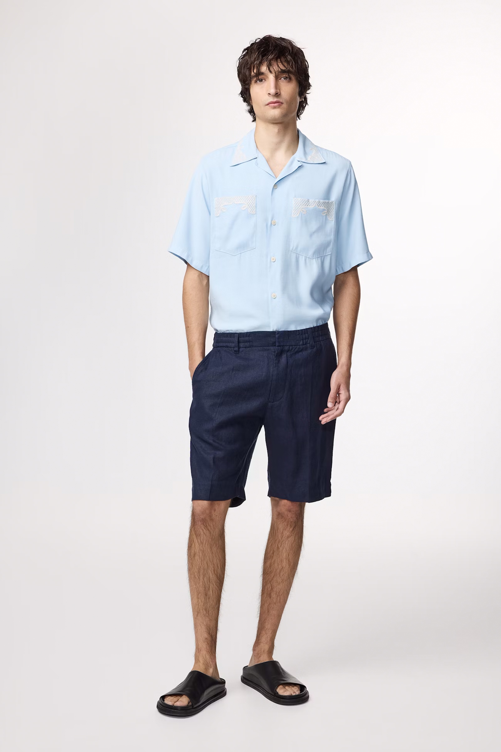 NN07 BILLIE SHORTS 1454 Blauw 2