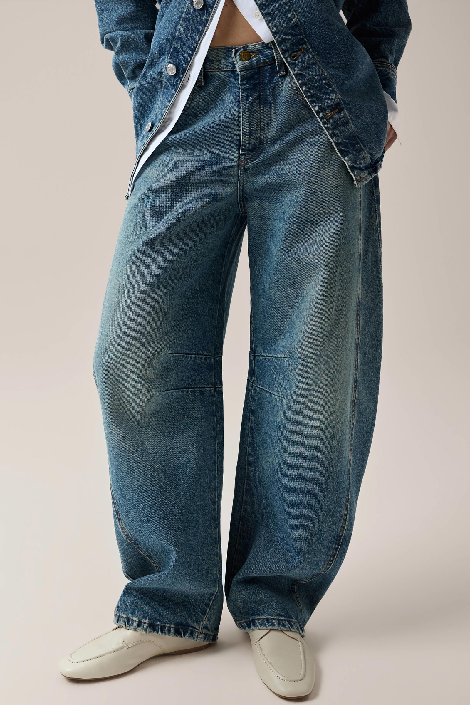 Dames jeans blauw